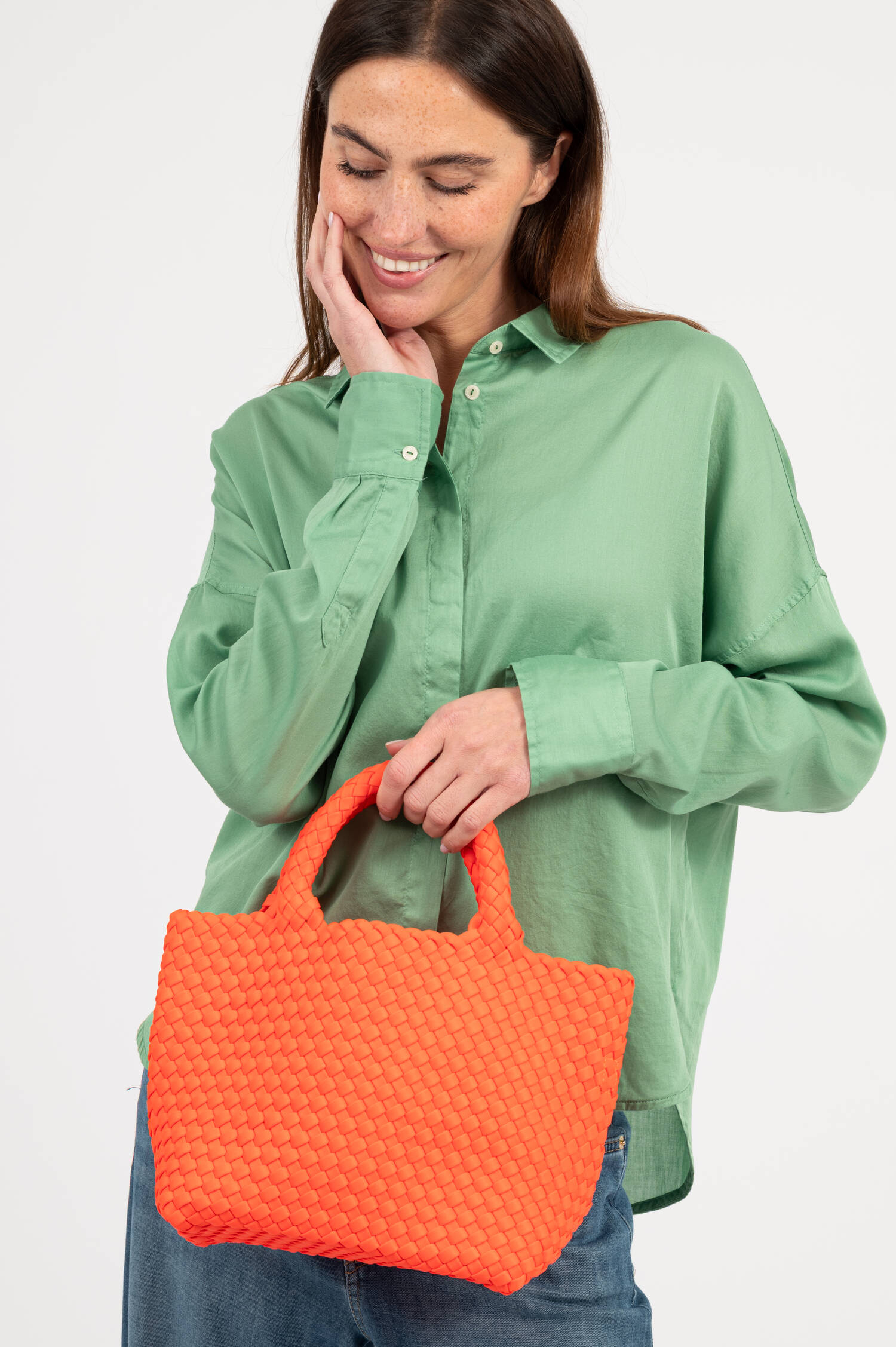 Neopren Tasche Midi CAPRI dORO in Orange