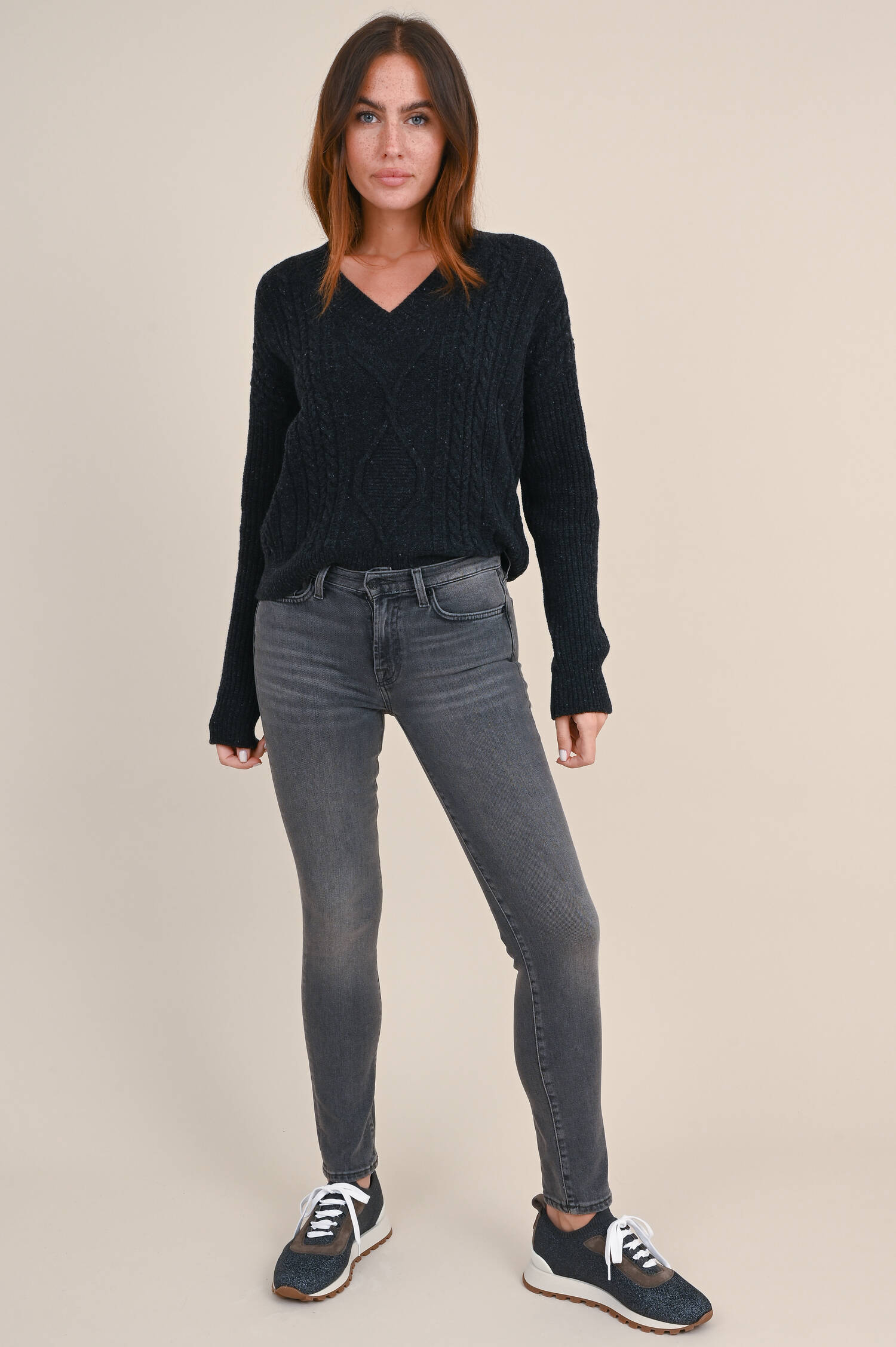 Jeans ROXANNE ANKLE im Vintage-Look in Grau Jeans ROXANNE ANKLE im Vintage-Look in Grau