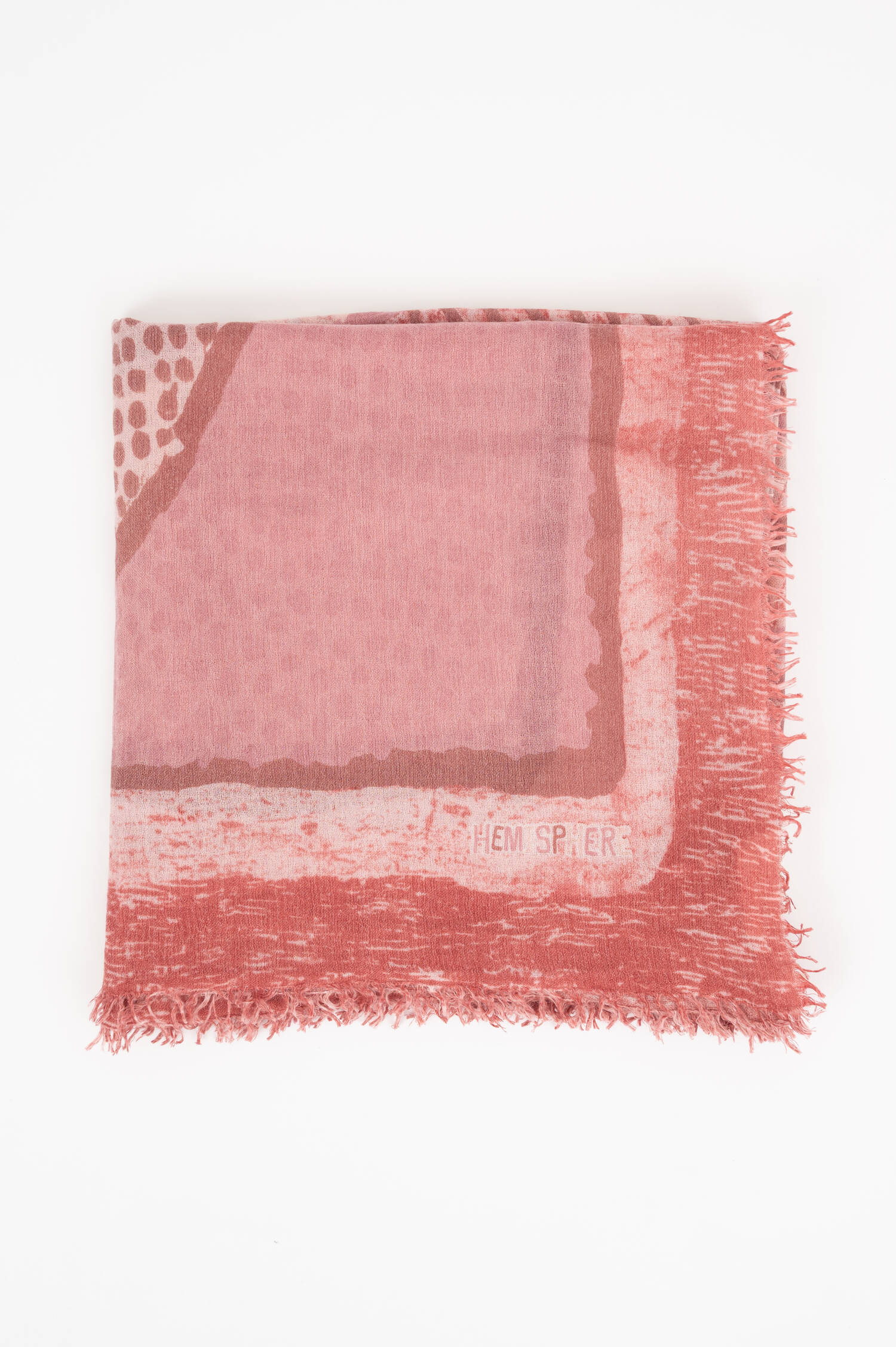 Cashmere-Seiden-Tuch mit Print in Rosa Cashmere-Seiden-Tuch mit Print in Rosa