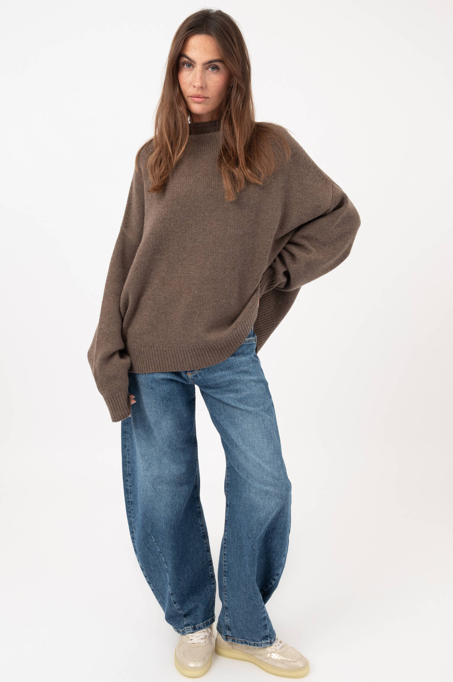 Woll-Pullover DAGMAR in Braun Woll-Pullover DAGMAR in Braun