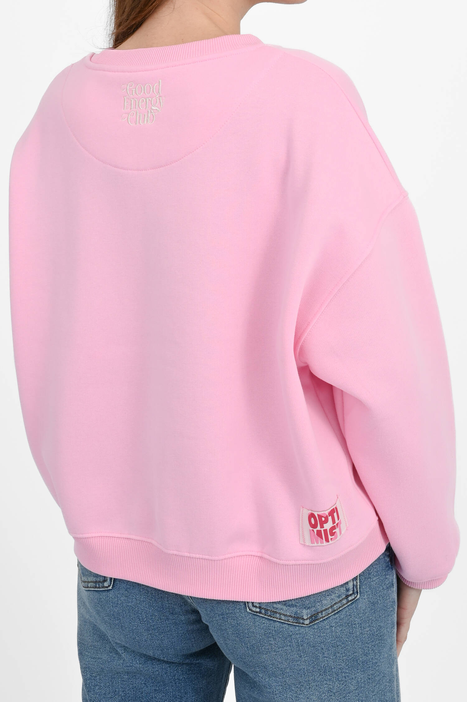 Sweater mit Stickerei in Blossompink