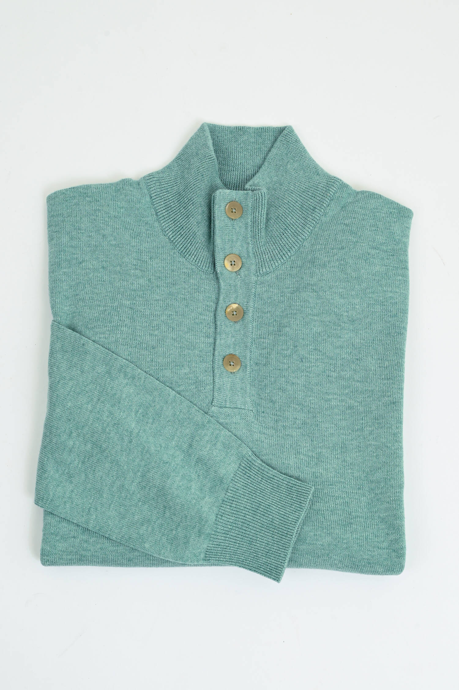 Feinstrick Troyer aus Cash-Mix in Türkisgrün Feinstrick Troyer aus Cash-Mix in Türkisgrün