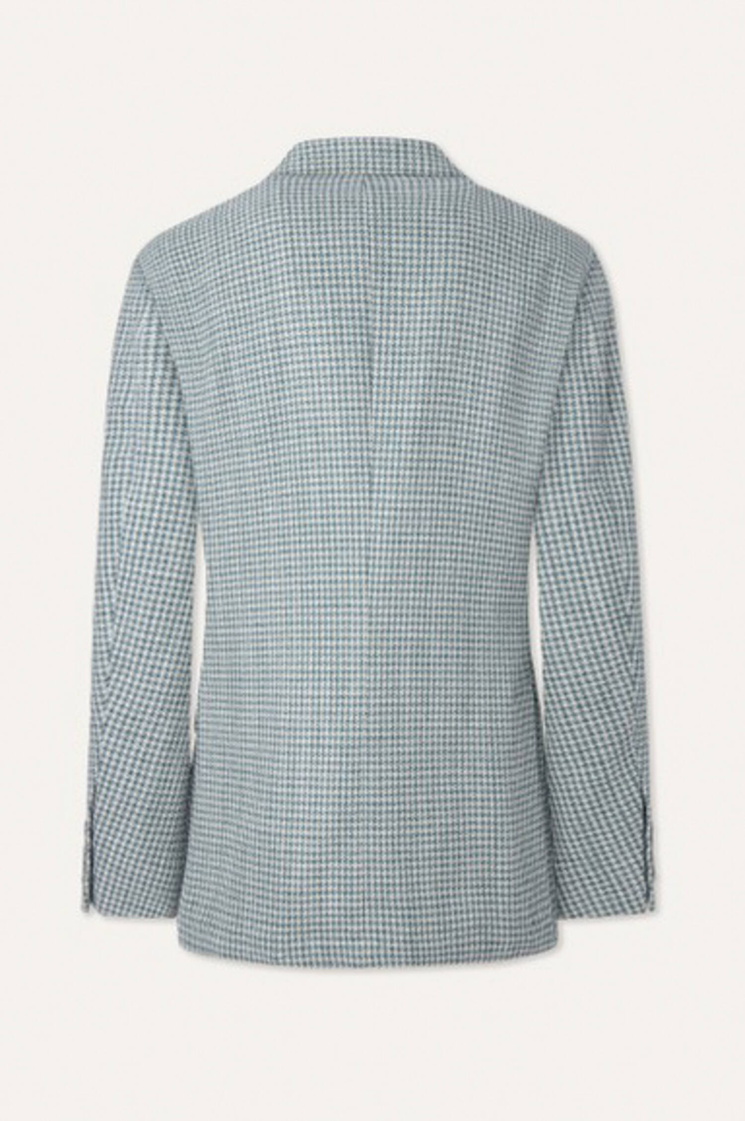 Sakko mit Hahnentrittmuster in Salbeigrün