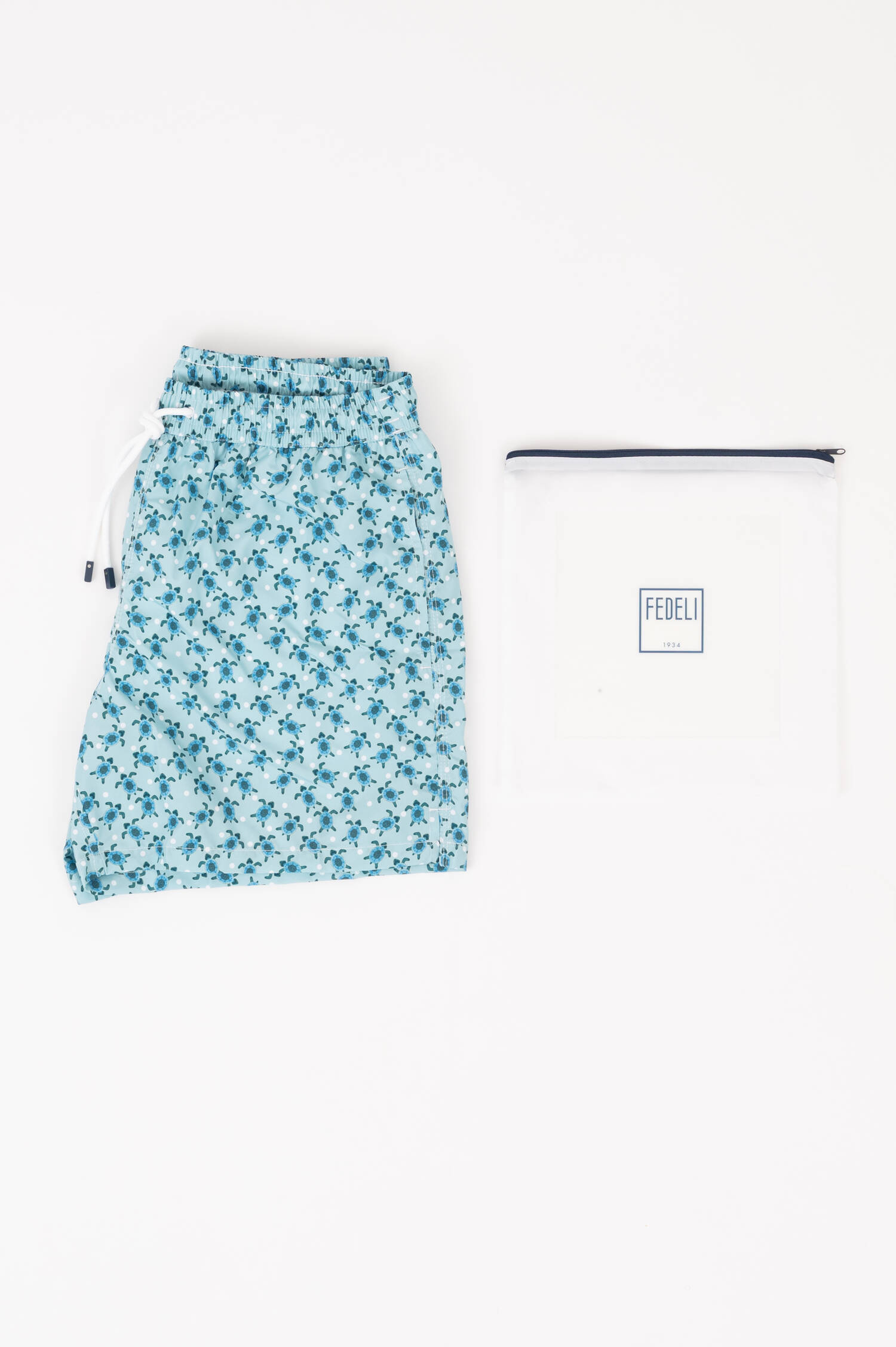 Badehose MADEIRA in Hellblau/Grün