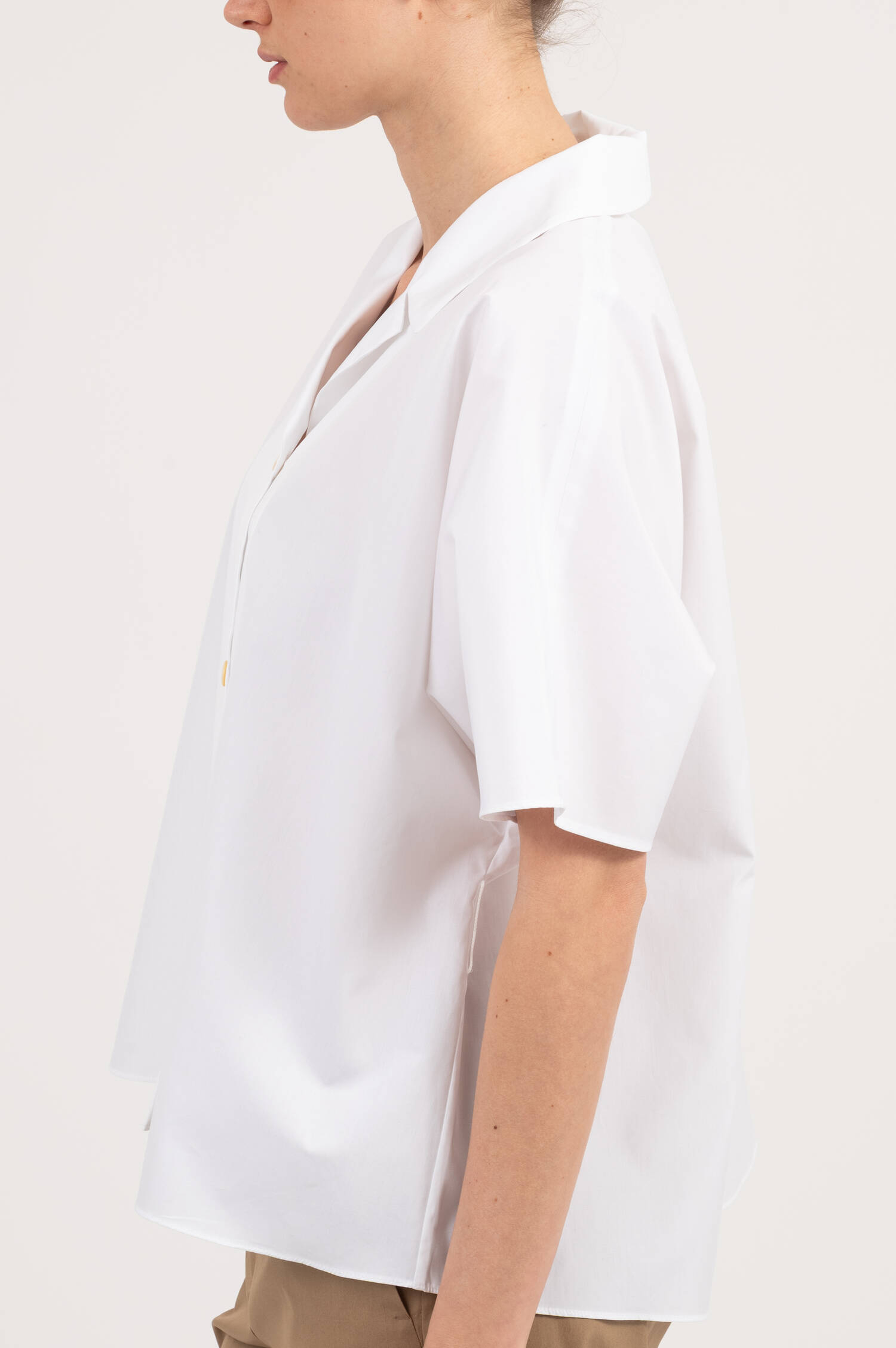 Popeline Bluse CARISMA in Weiß