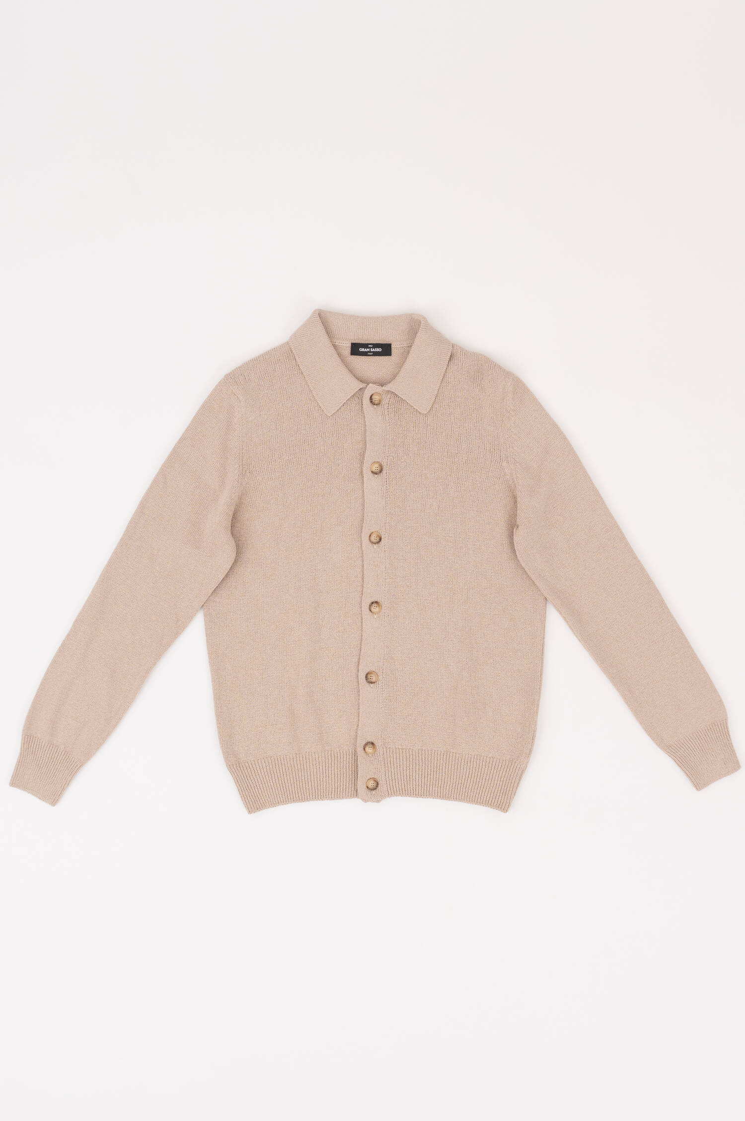 Strickjacke mit Cashmere Anteil in Beige