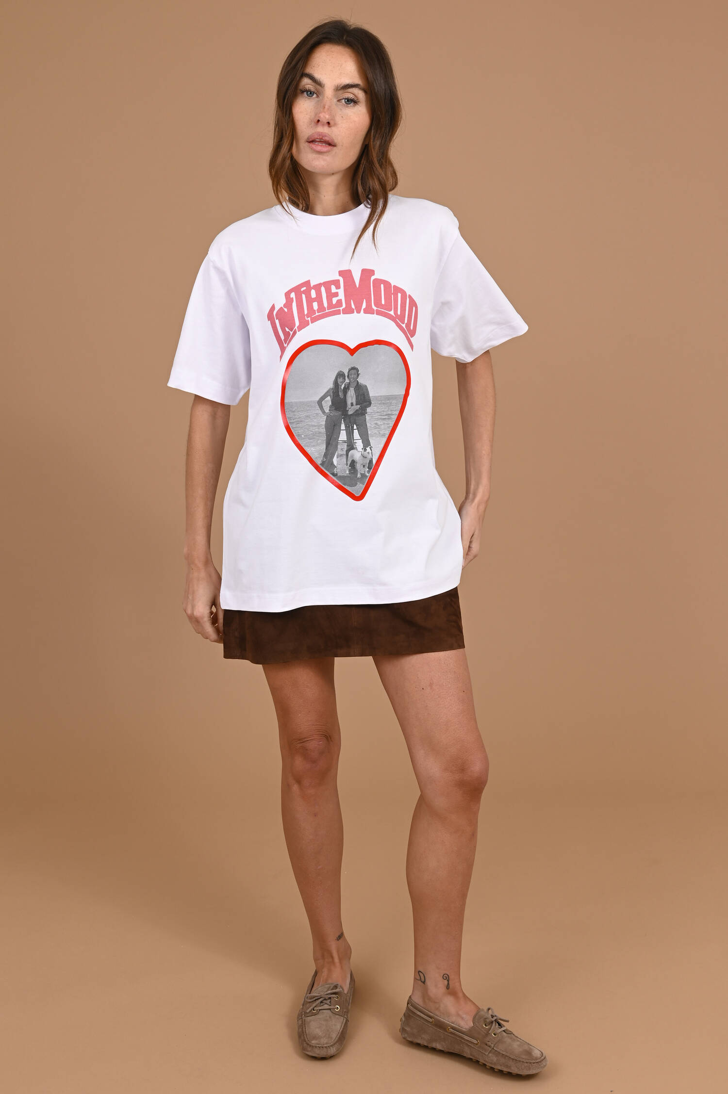 T-Shirt COUPLE in Weiß