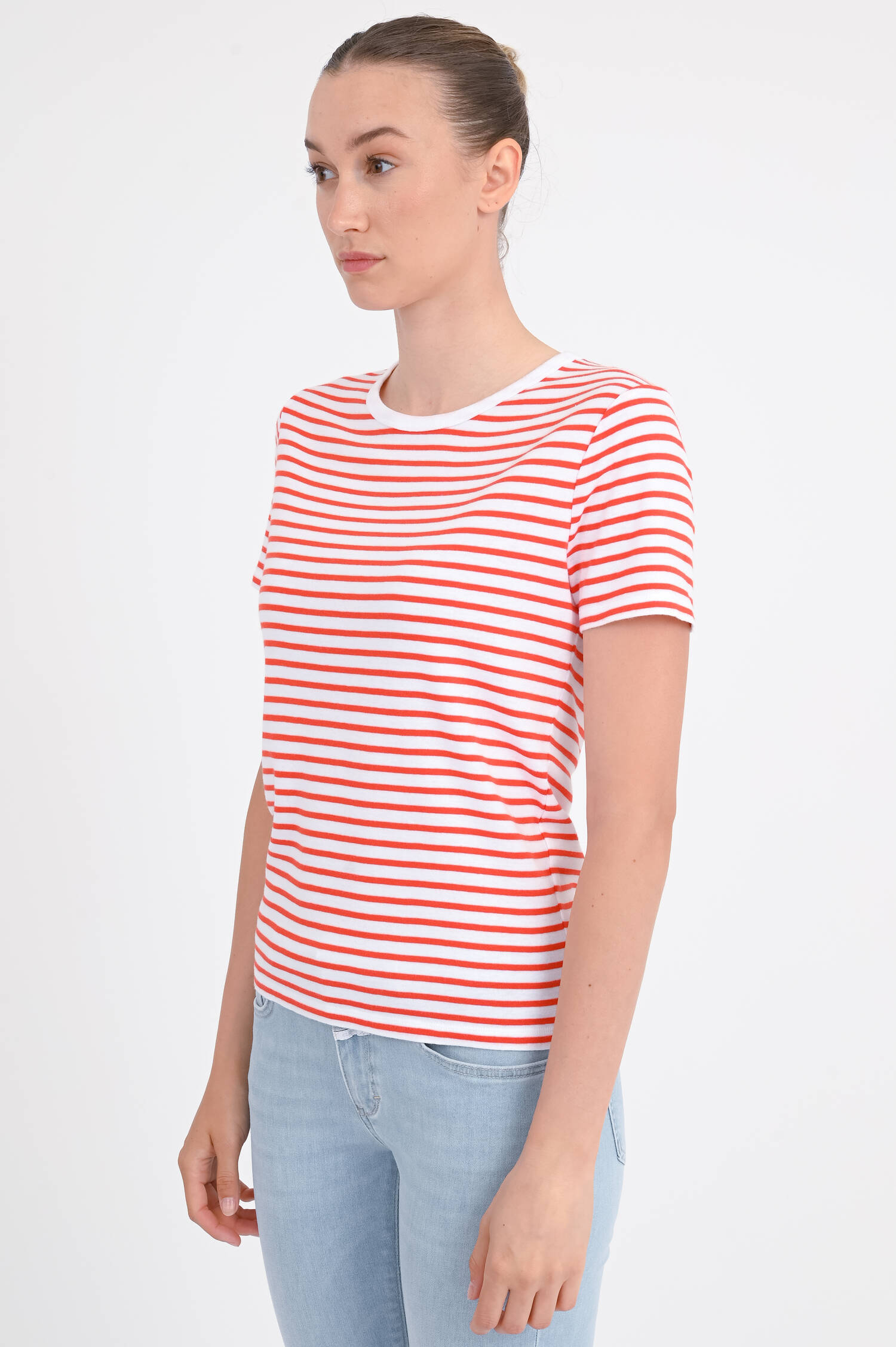 Gestreiftes Shirt KARLI in Rot/Weiß