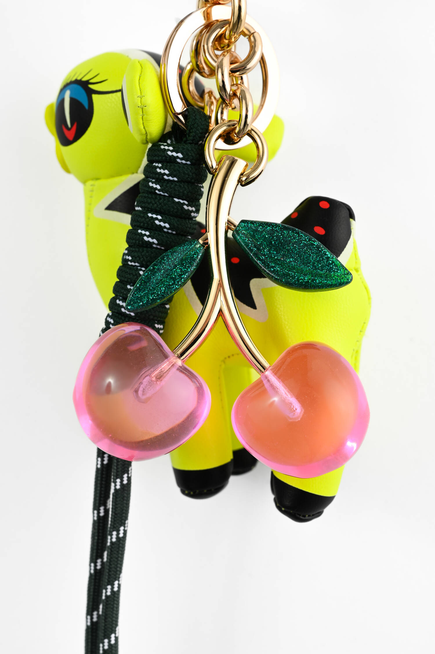 Bambi Taschenanhänger in Neongelb 