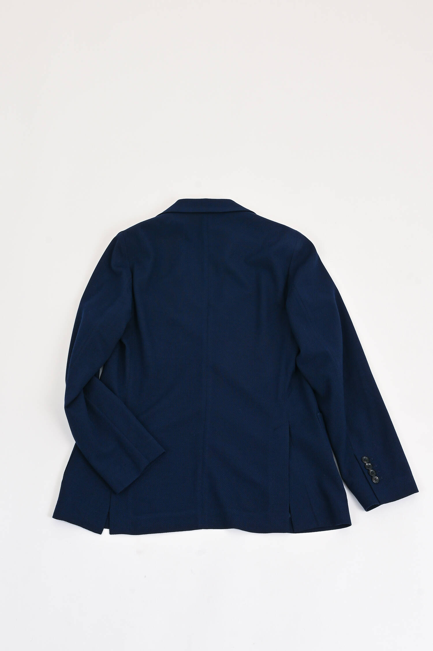 Sakko aus Wolle mit Struktur in Navy