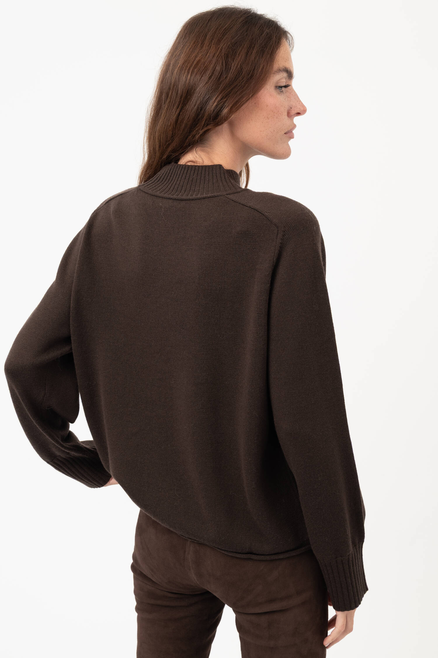 Woll-Pullover in Braun Woll-Pullover in Braun