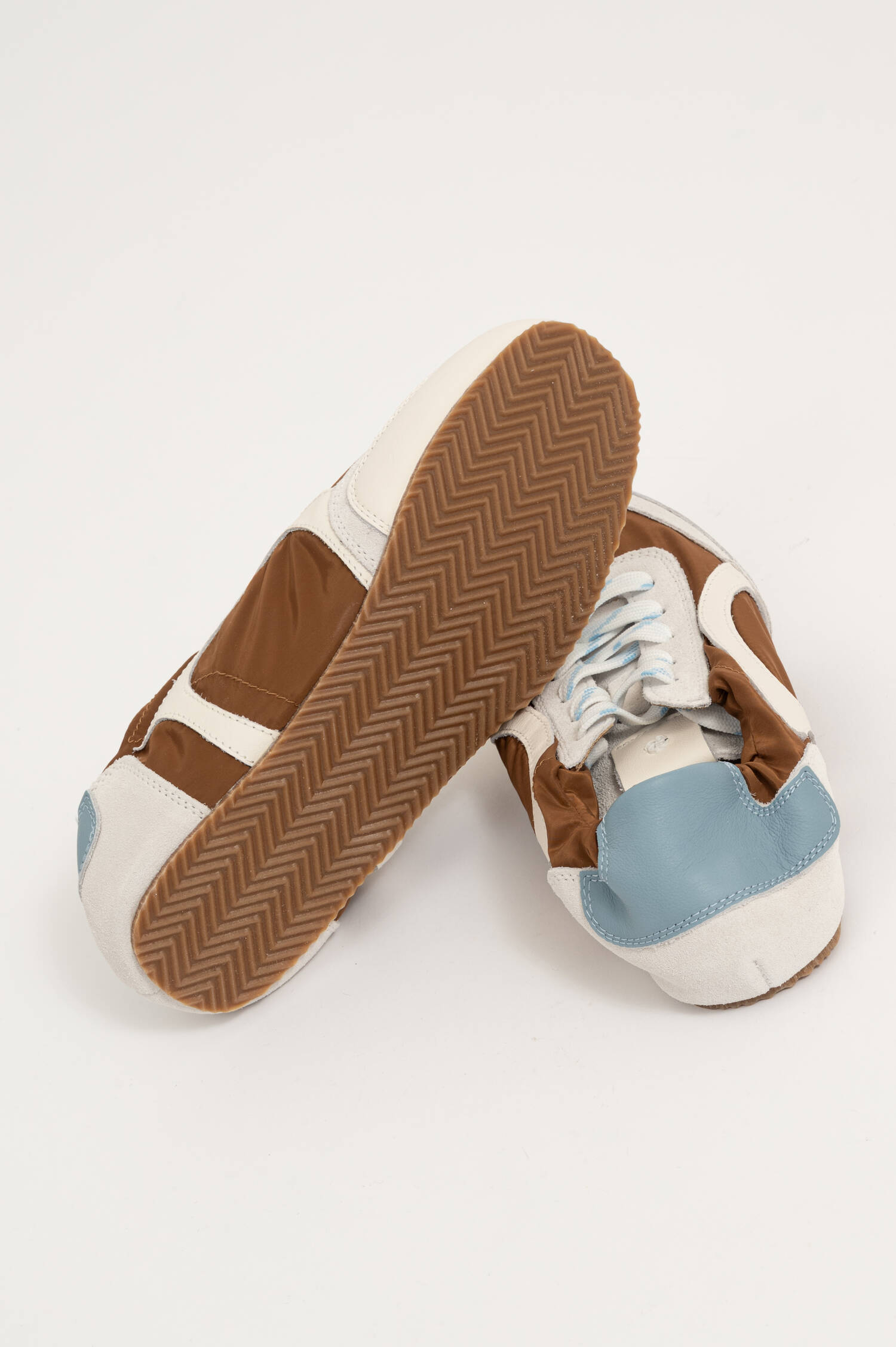 Sneaker SPORTY SOFTNESS in Braun/Blau/Weiß