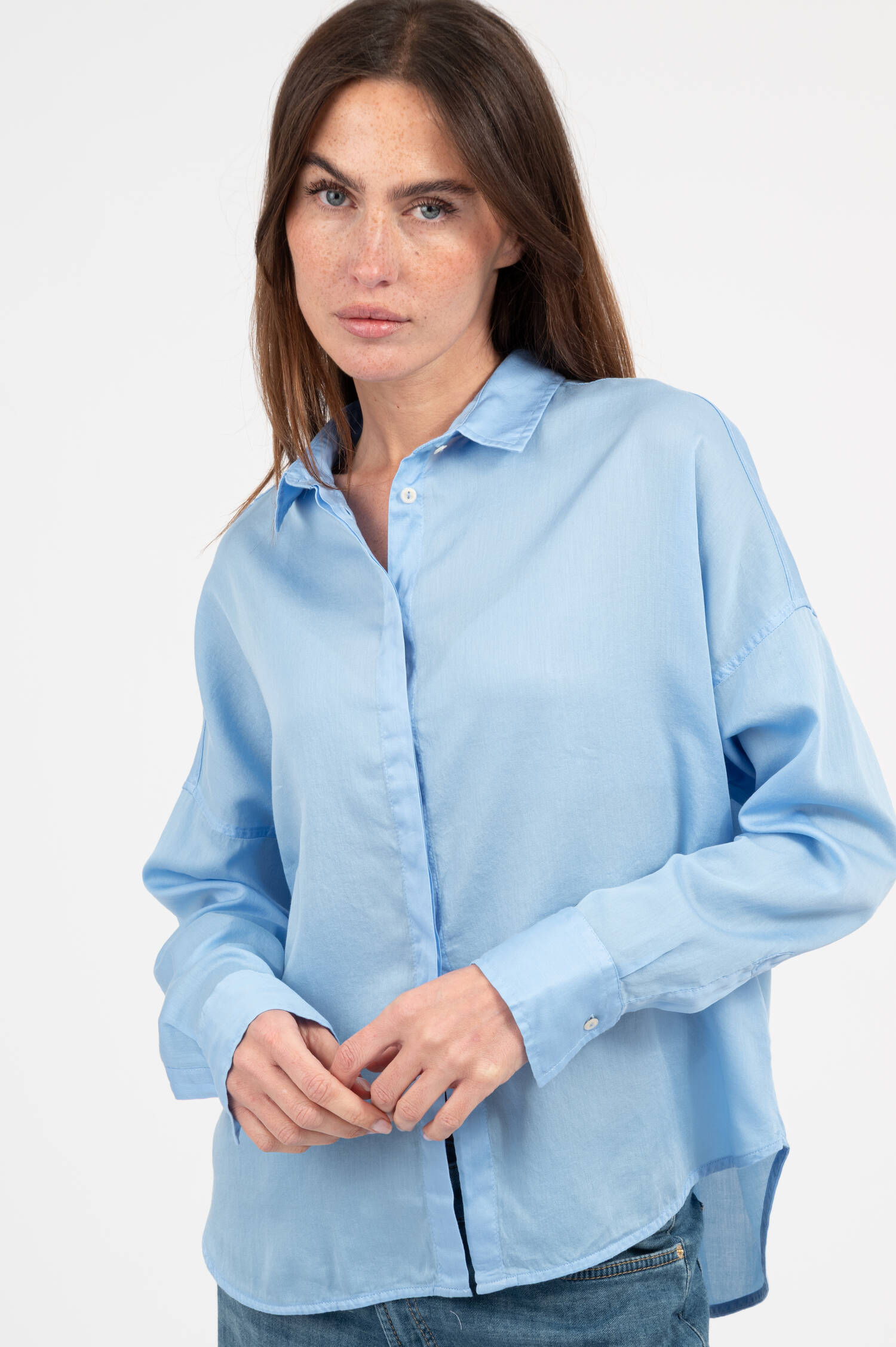Bluse SANDY in Hellblau