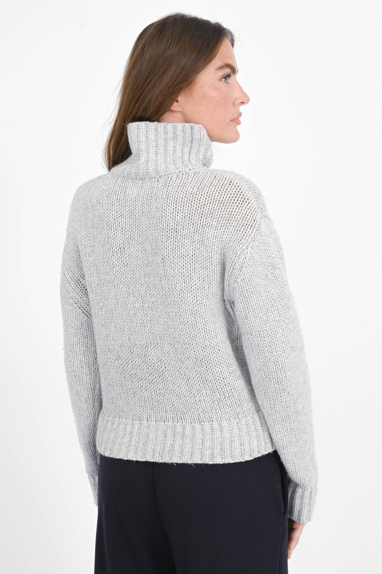 Cashmix Pullover in Hellgrau