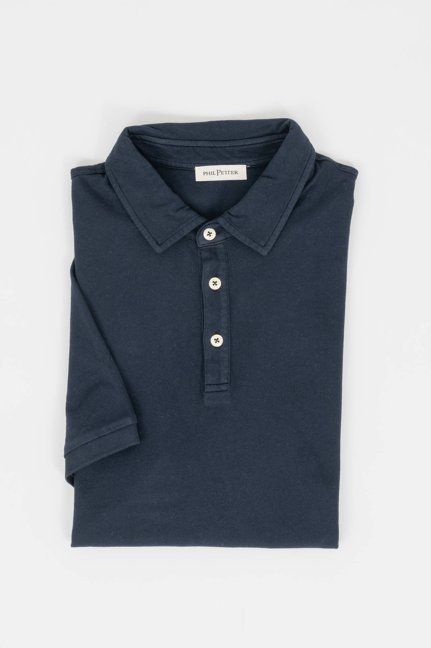 Pique Polo in Navy