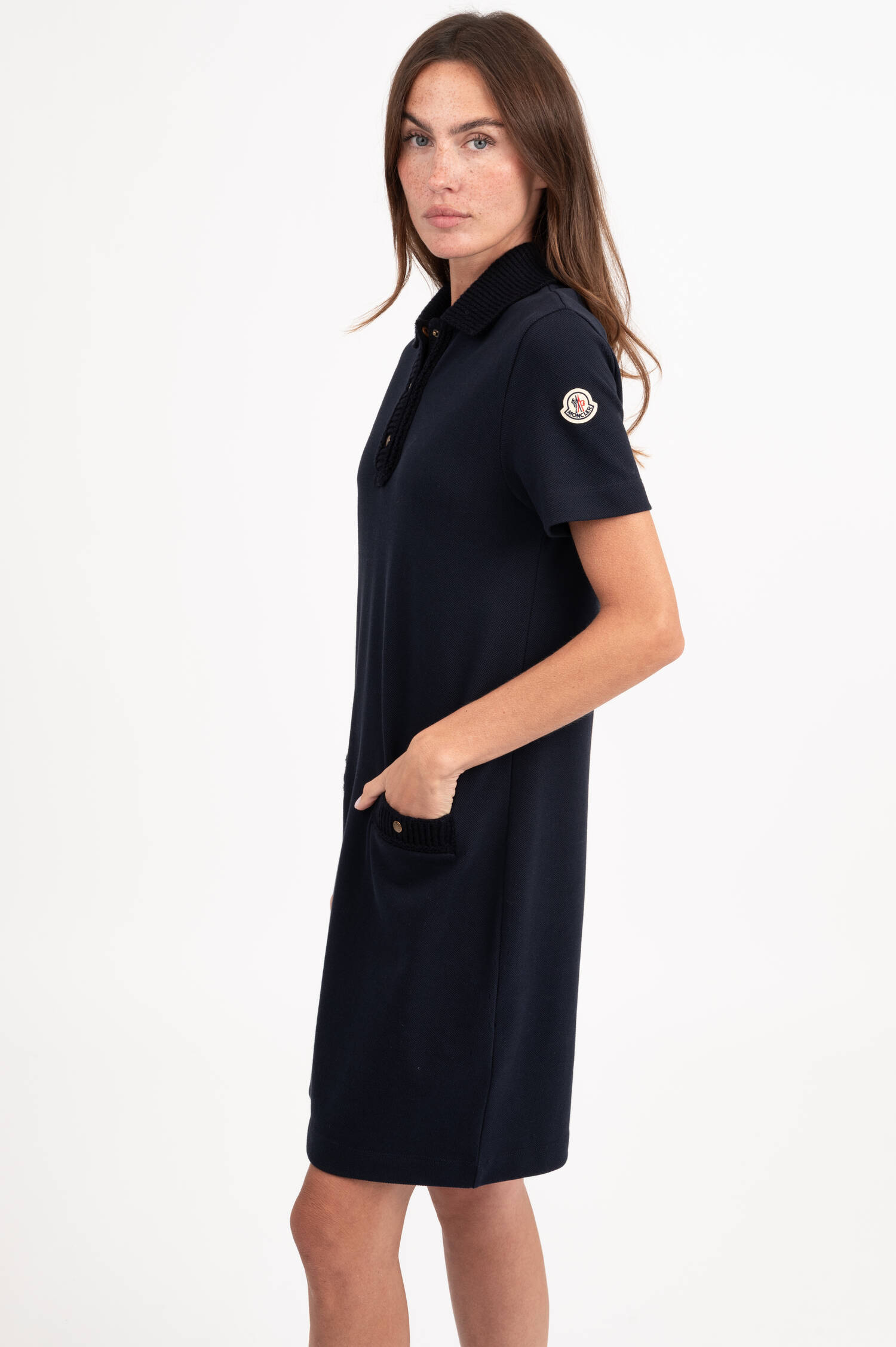 Pique Polokleid in Navy Pique Polokleid in Navy