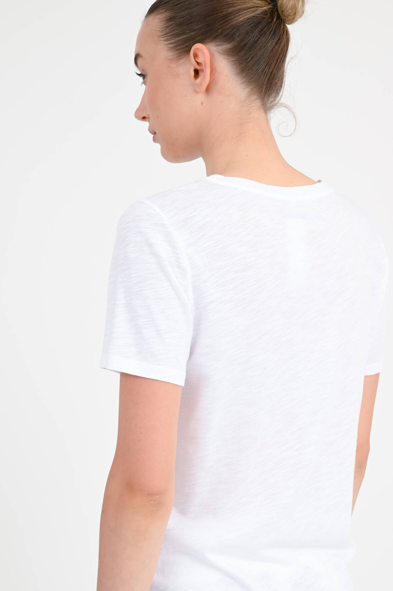 T-Shirt mit C'EST MA VIE-Print in Weiß