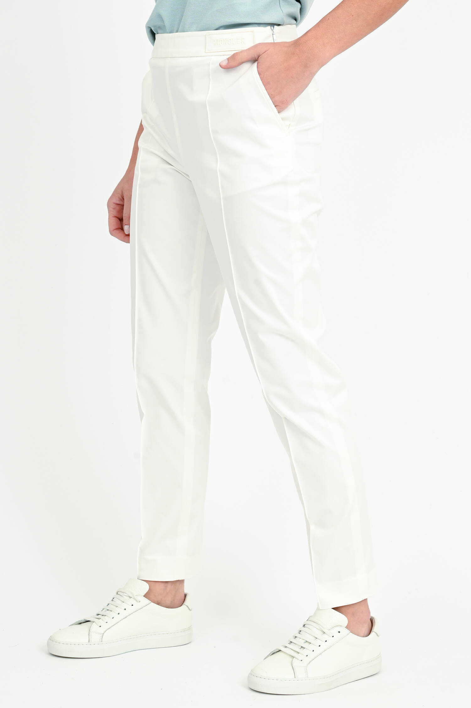 Hose aus Baumwolle in Weiß