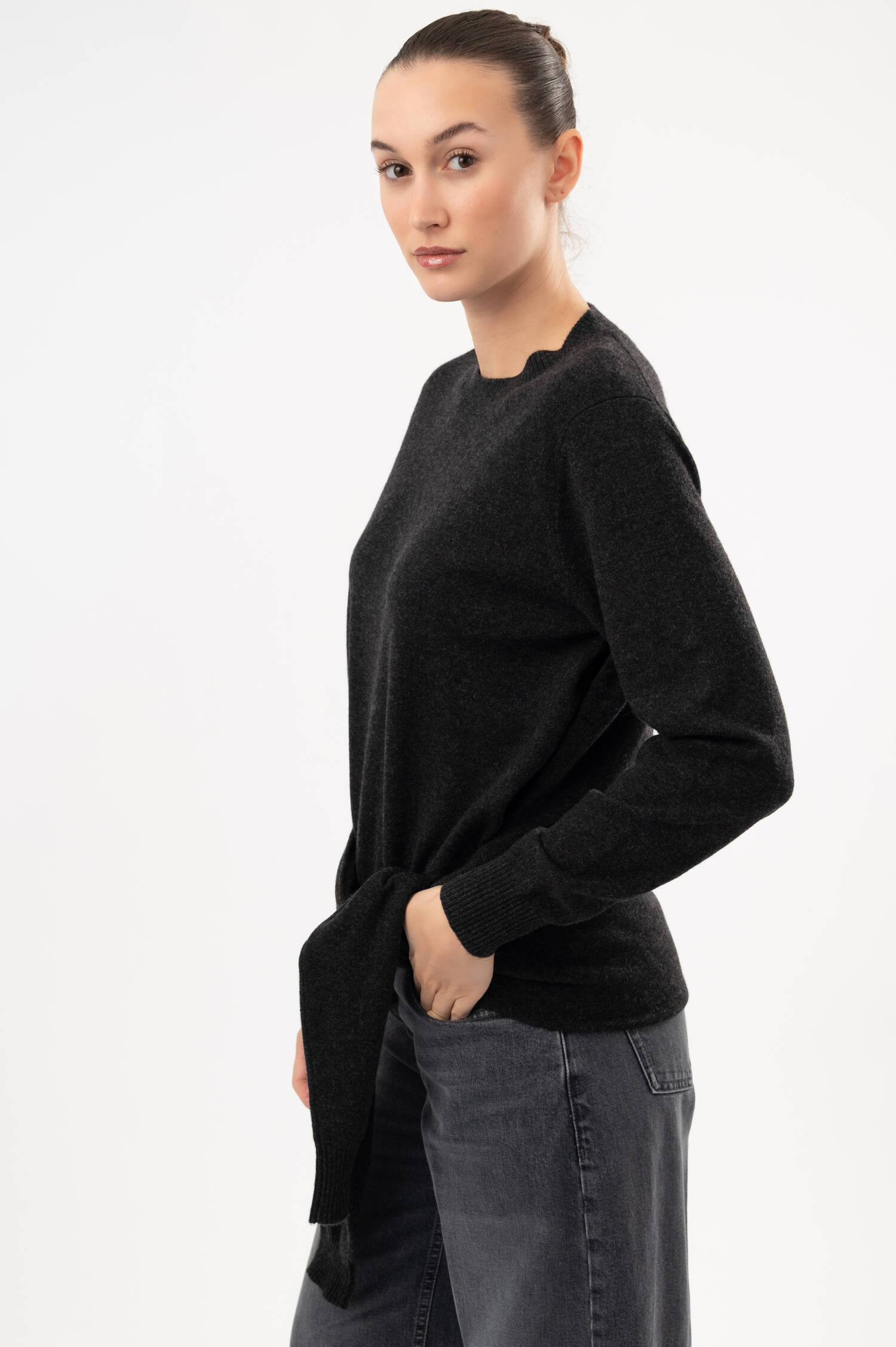 Cashmere-Pullover ELEANOR in Anthrazit Cashmere-Pullover ELEANOR in Anthrazit