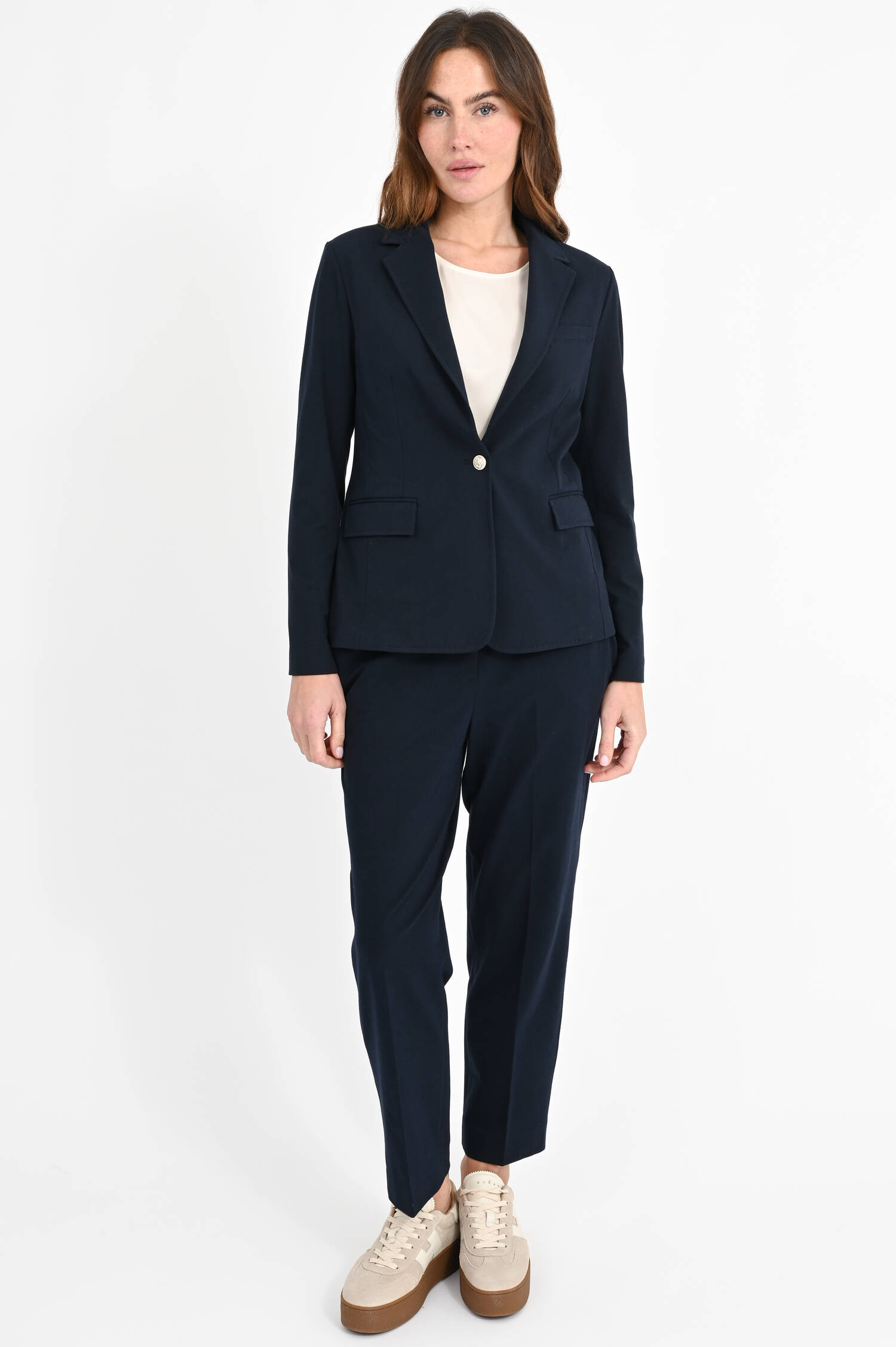 Jersey Blazer in Blue Navy Jersey Blazer in Blue Navy