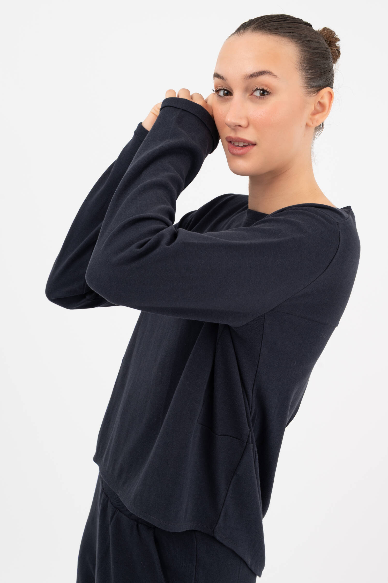 Langarm-Shirt TENJA in Navy