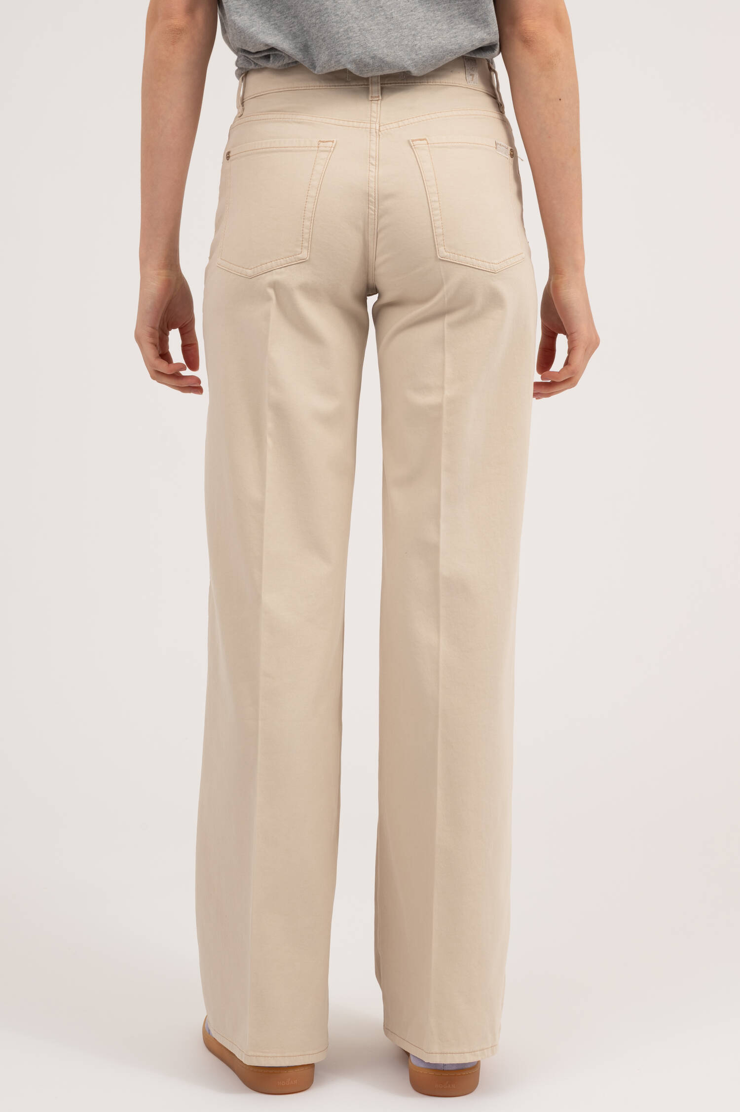 Jeans LOTTA aus Baumwolle in Creme