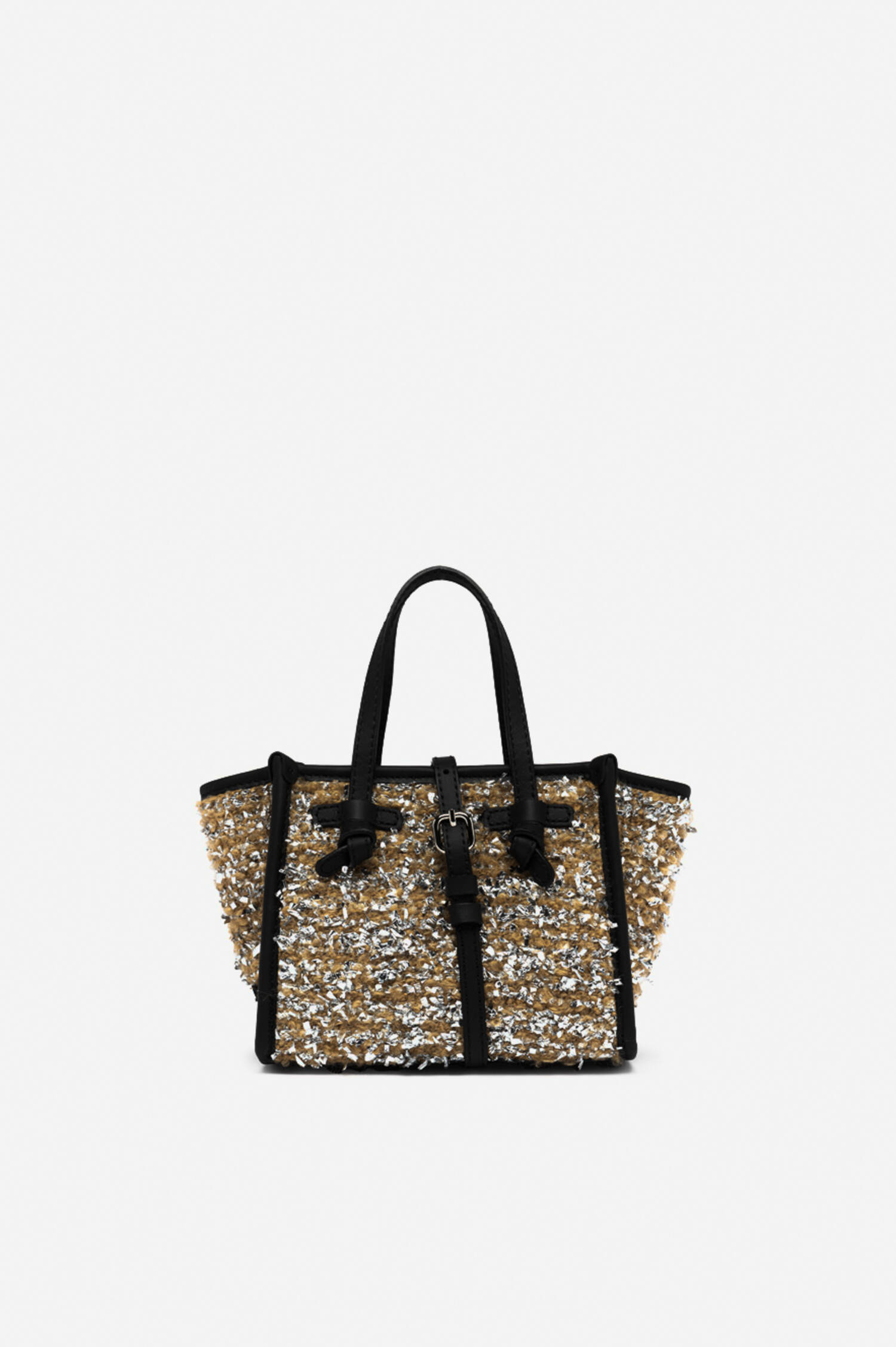 Mini Bag MARCELLA LUREX in Gold/Schwarz