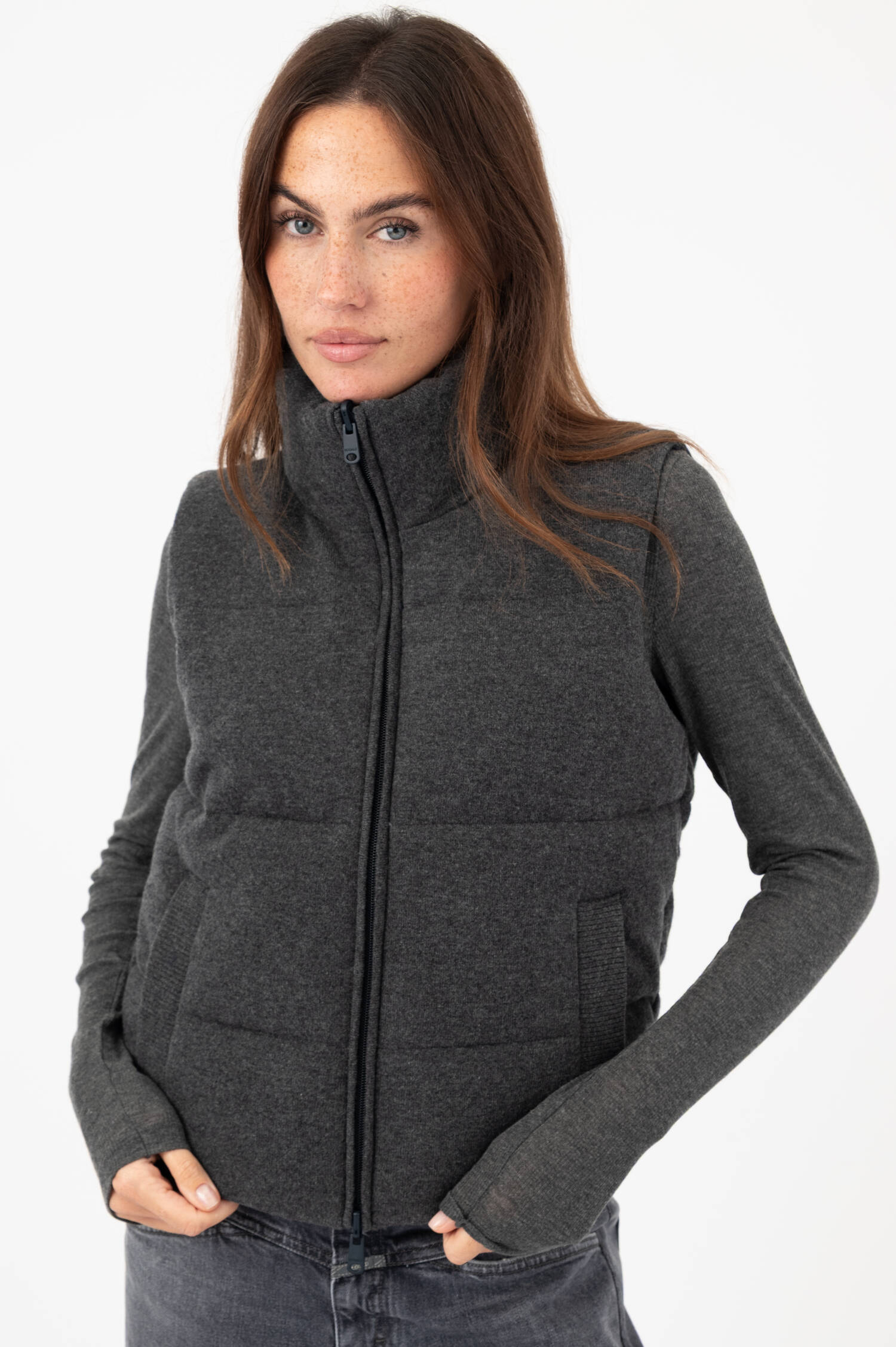 Woll-Mix-Wende-Gilet SINTRE in Grau Woll-Mix-Wende-Gilet SINTRE in Grau