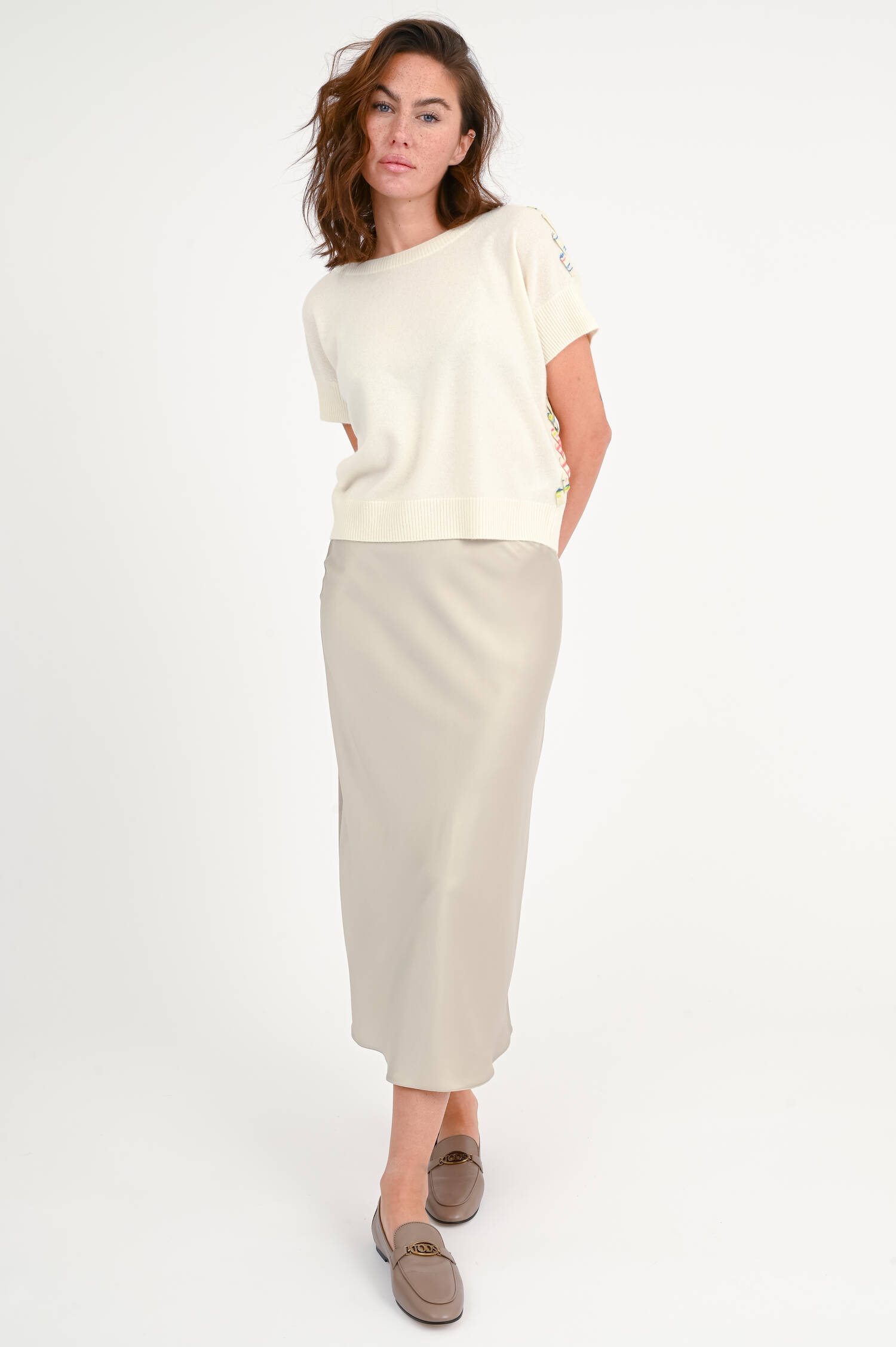 Rock aus Seide in Champagne