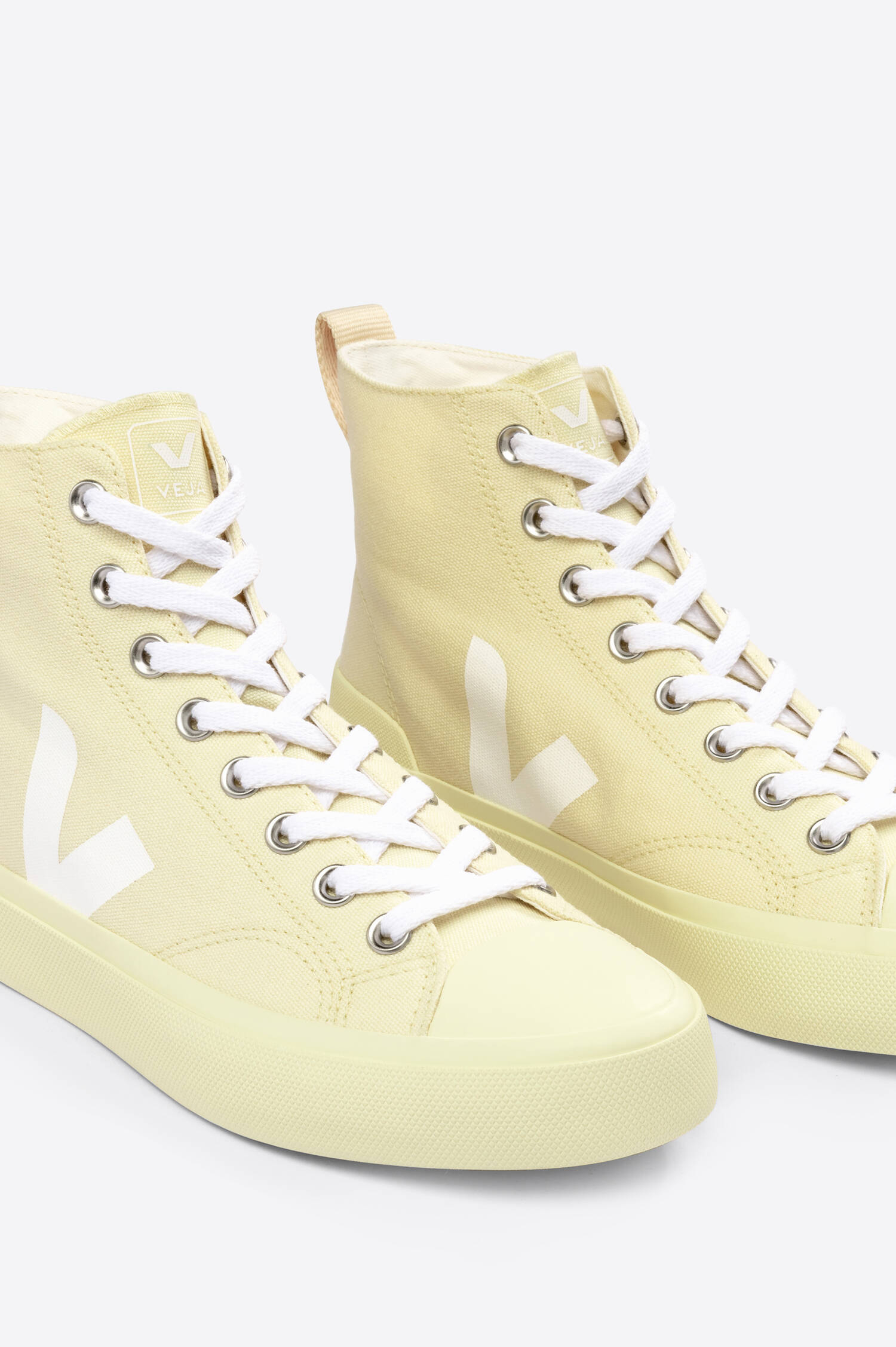 Canvas High Top Sneaker WATA in Vanille/Weiß