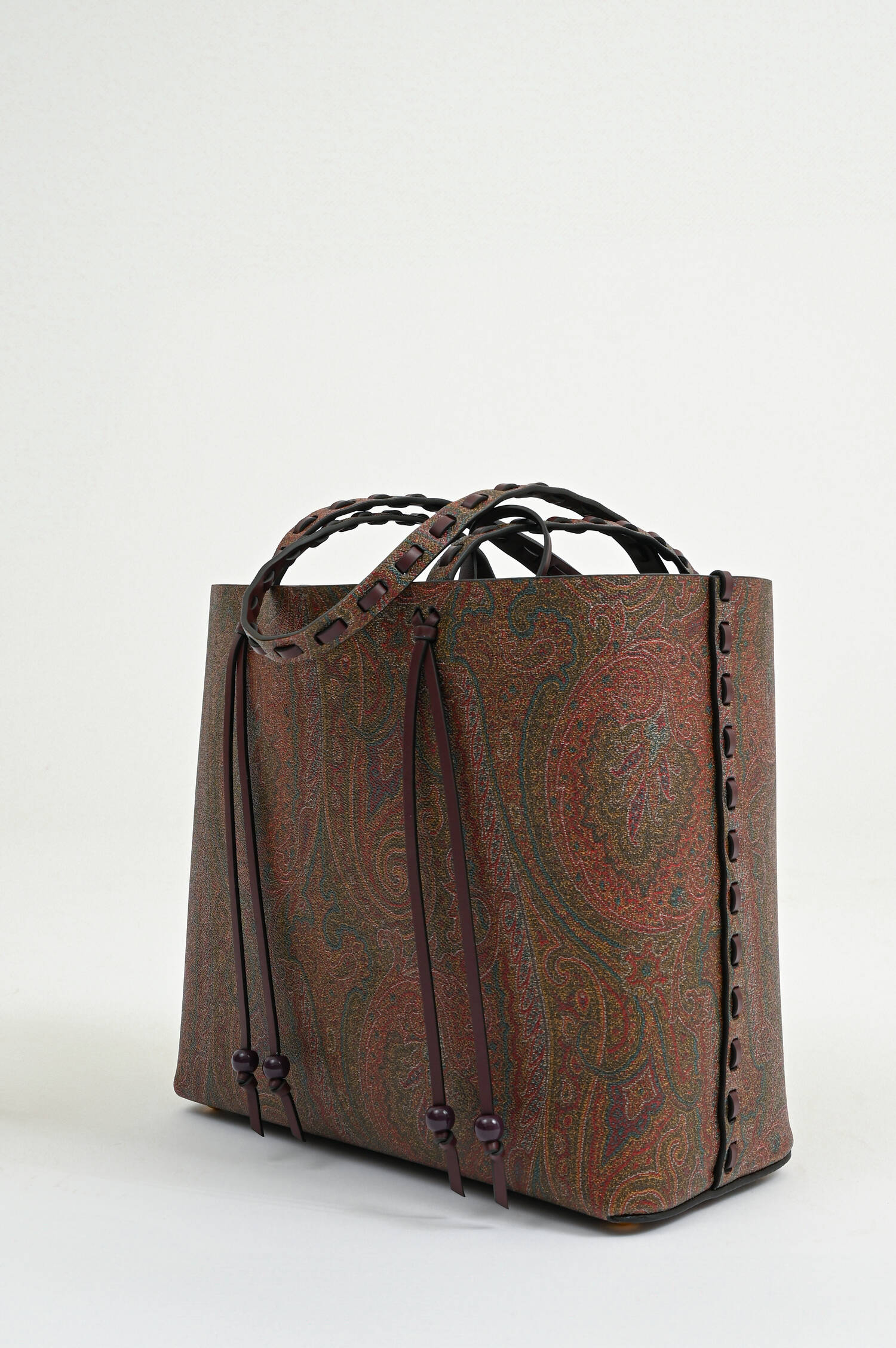 Paisley-Shopper mit dekorativen Details in Braun Paisley-Shopper mit dekorativen Details in Braun