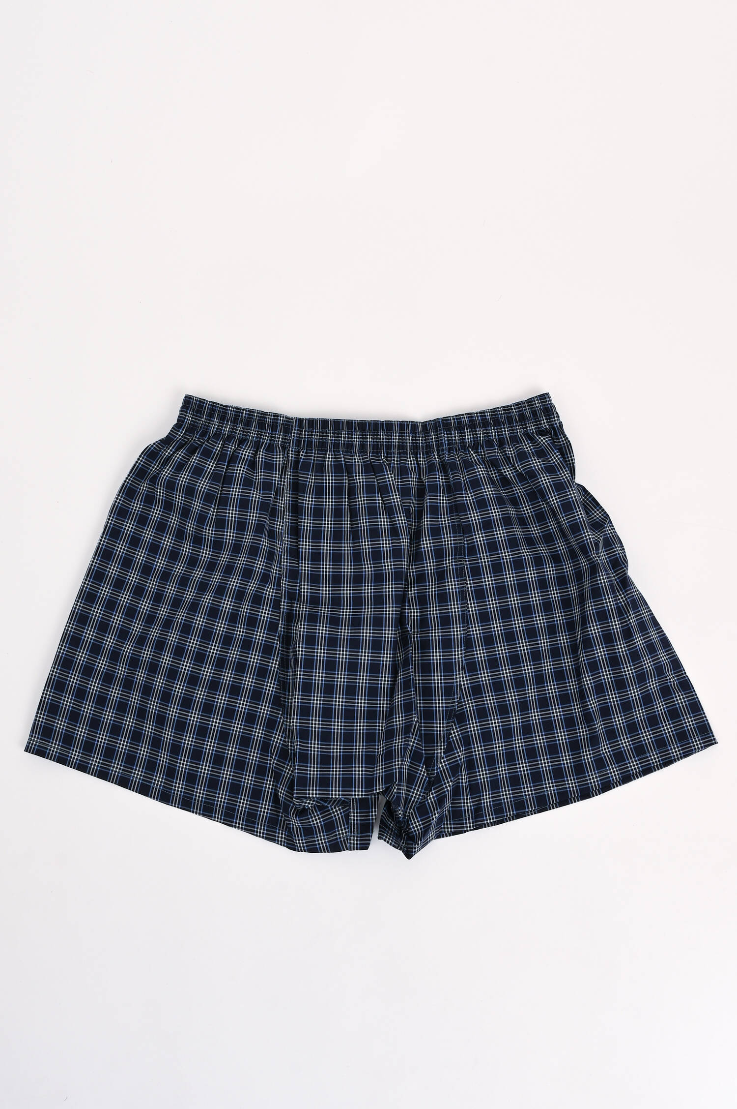 Boxershorts in Dunkelblau/Weiß karriert