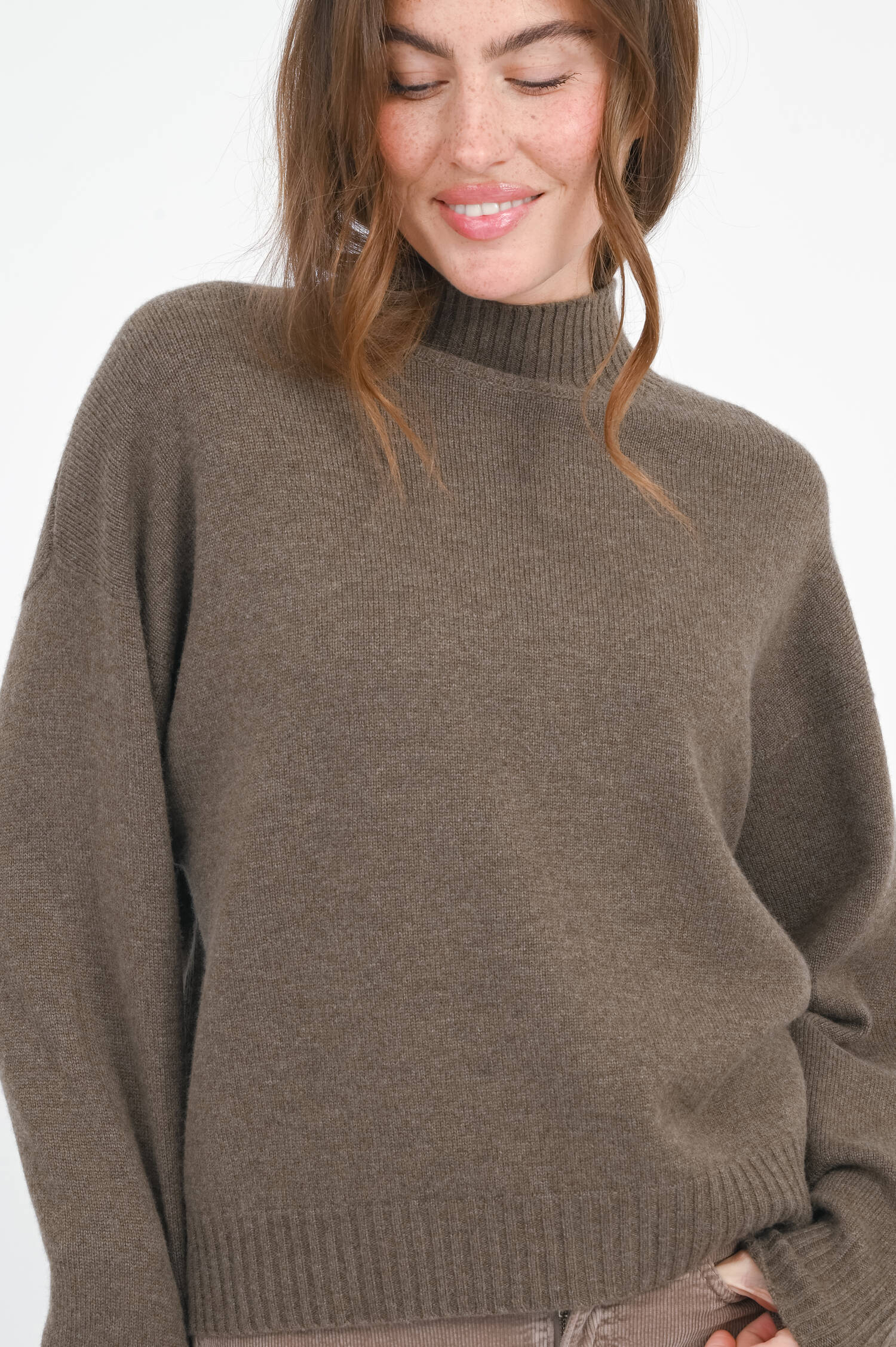 Pullover aus Cashmere in Cacao