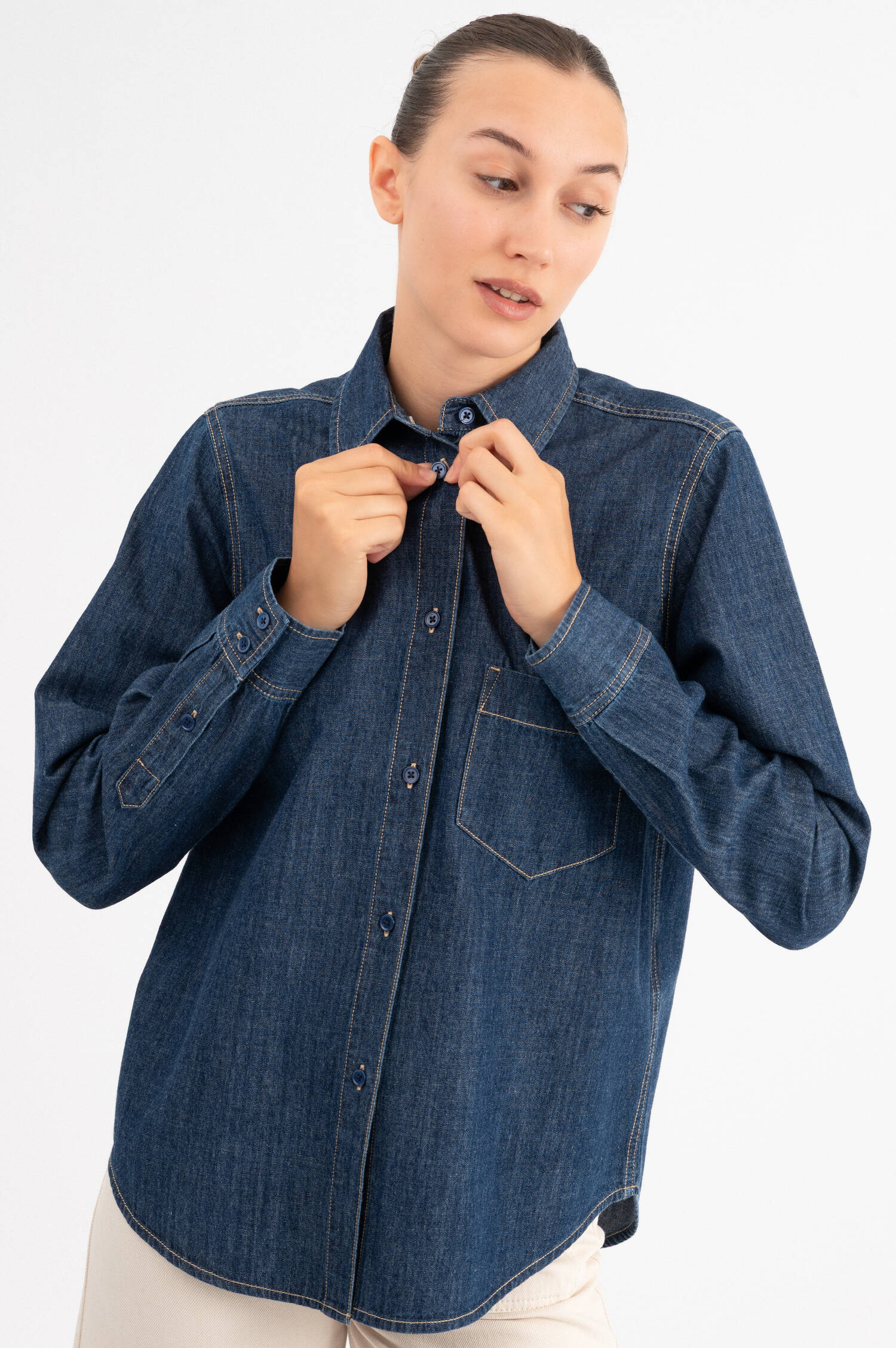 Denim-Shirt in Navy Denim-Shirt in Navy