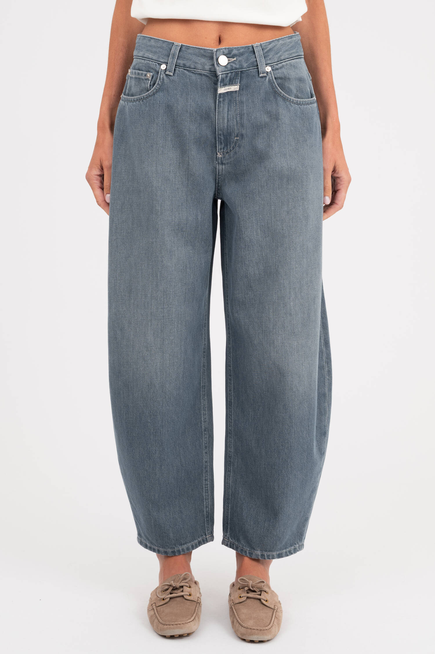 Barrel-Jeans JAZZIE in Grau Barrel-Jeans JAZZIE in Grau
