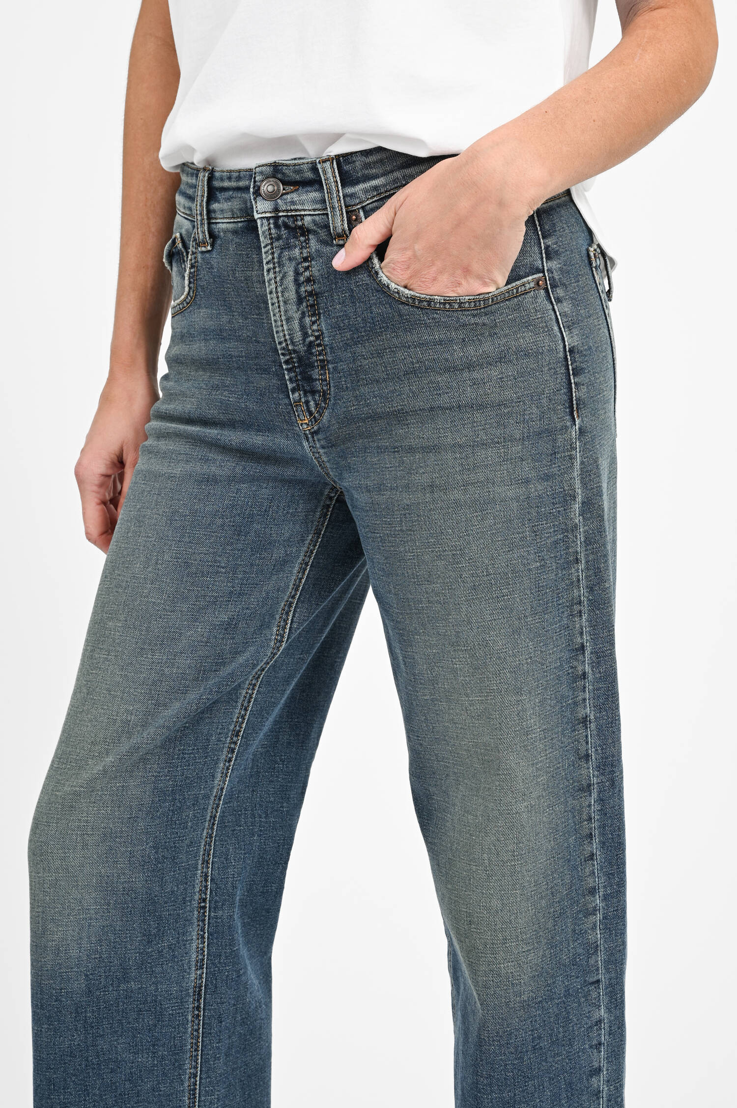 Balloon-Jeans im Used-Look in Blue Balloon-Jeans im Used-Look in Blue