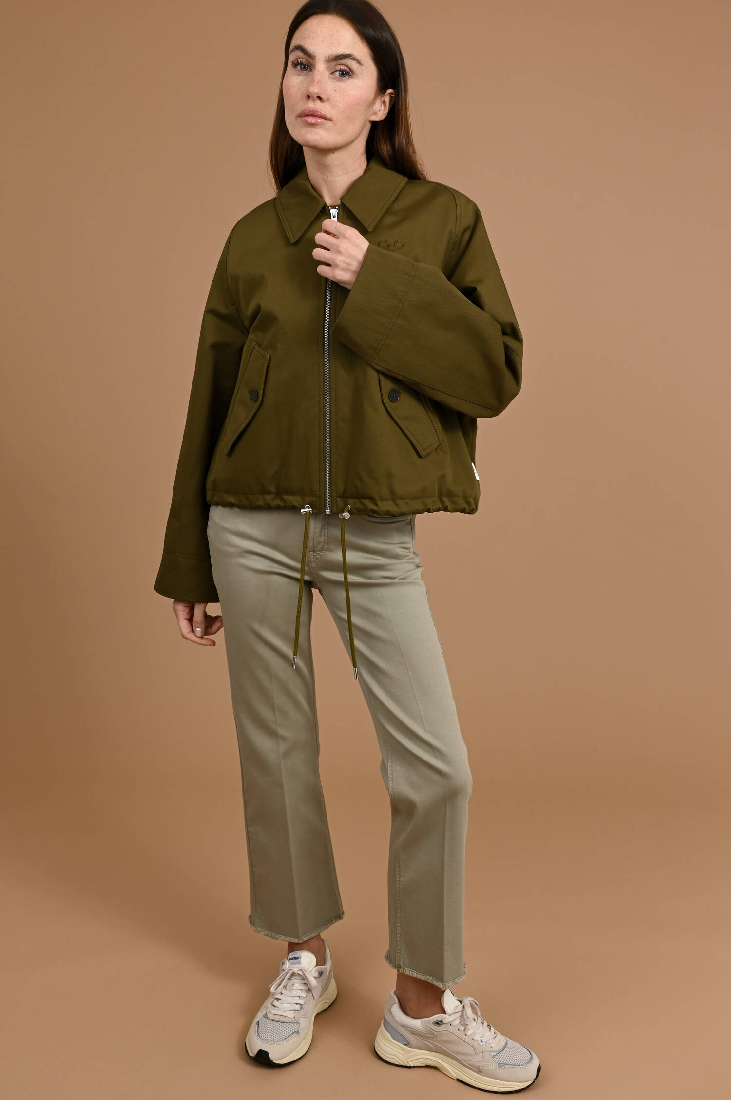 Blouson Jacke in Olive Blouson Jacke in Olive