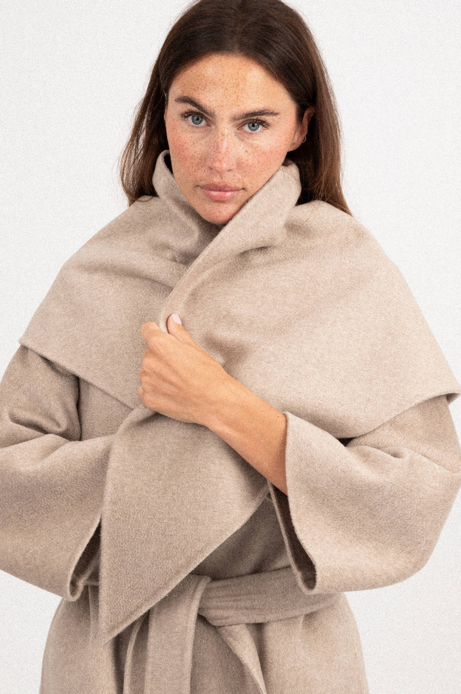 Cashmere Mantel DETTO in Beige