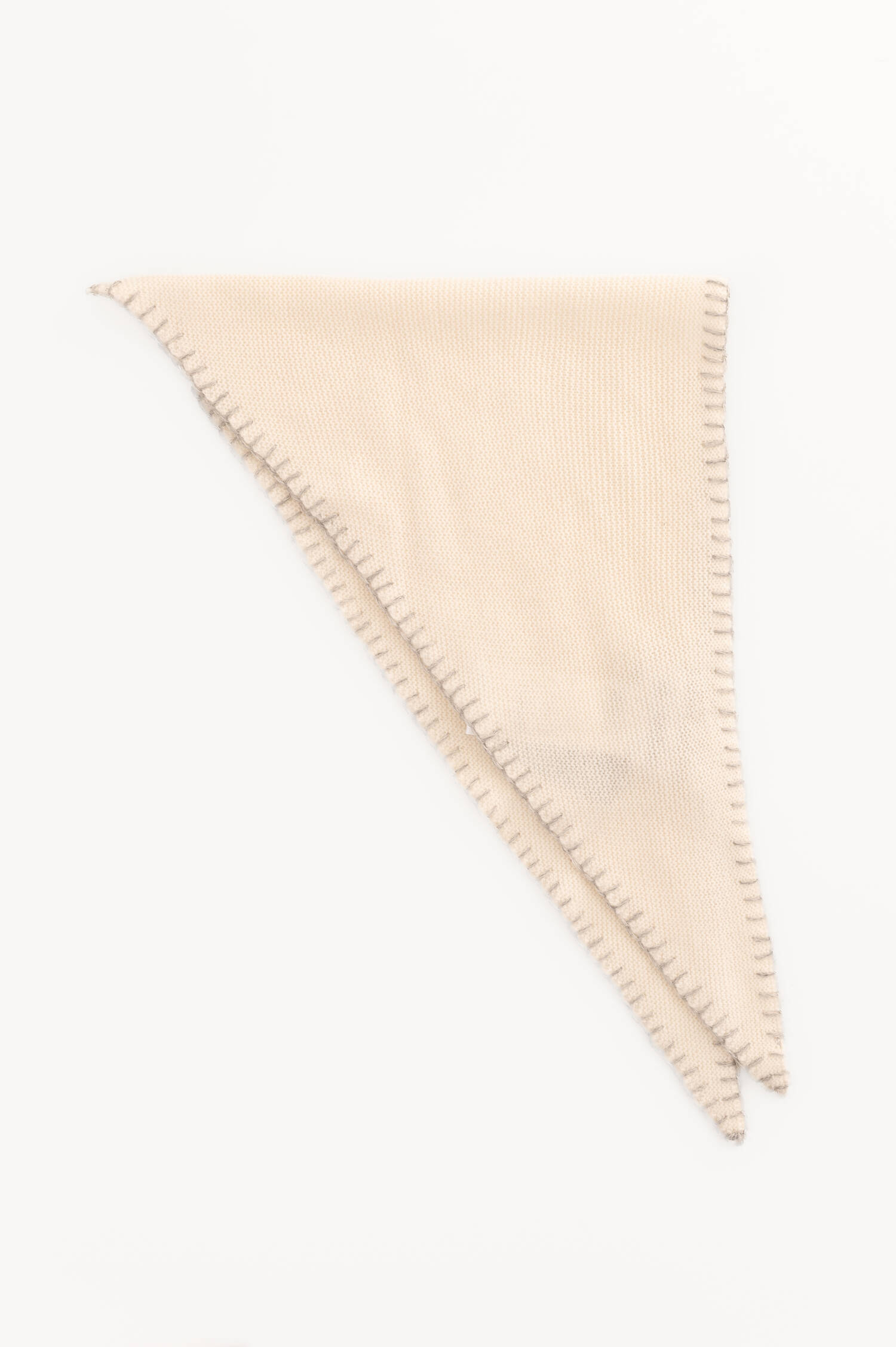 Woll-Cashmere-Dreieckstuch in Beige Woll-Cashmere-Dreieckstuch in Beige