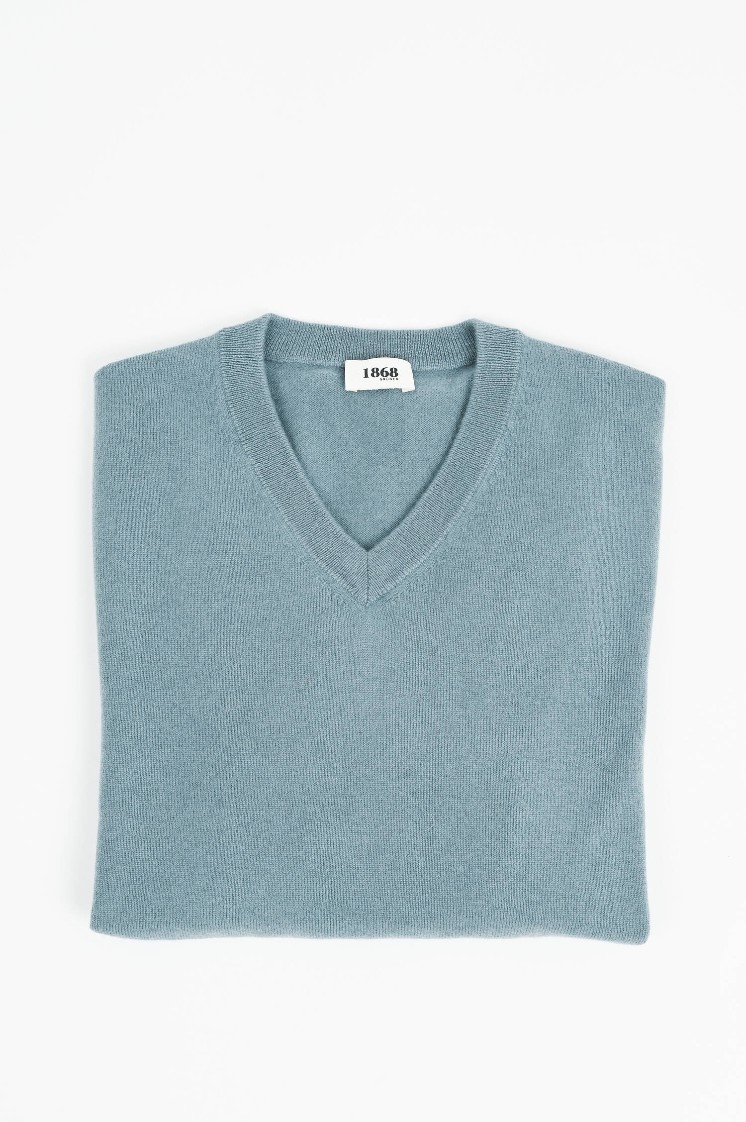 Cashmerepullover mit V-Neck in Slate Cashmerepullover mit V-Neck in Slate