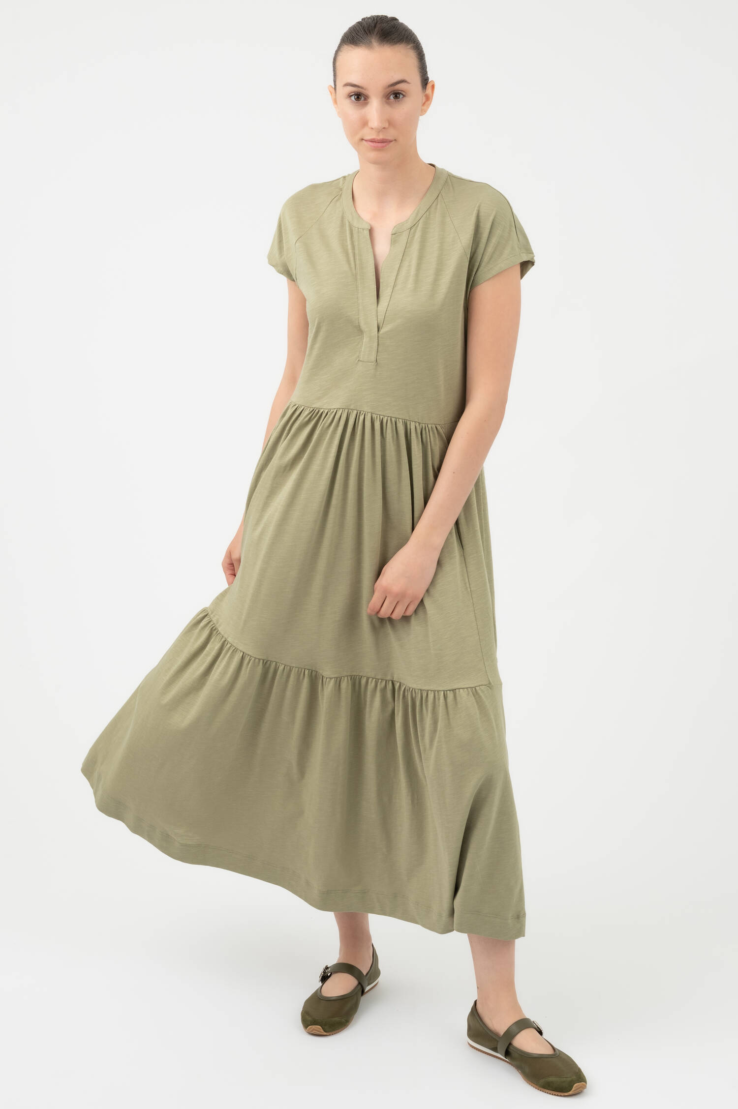 Schlupfkleid in Grün
