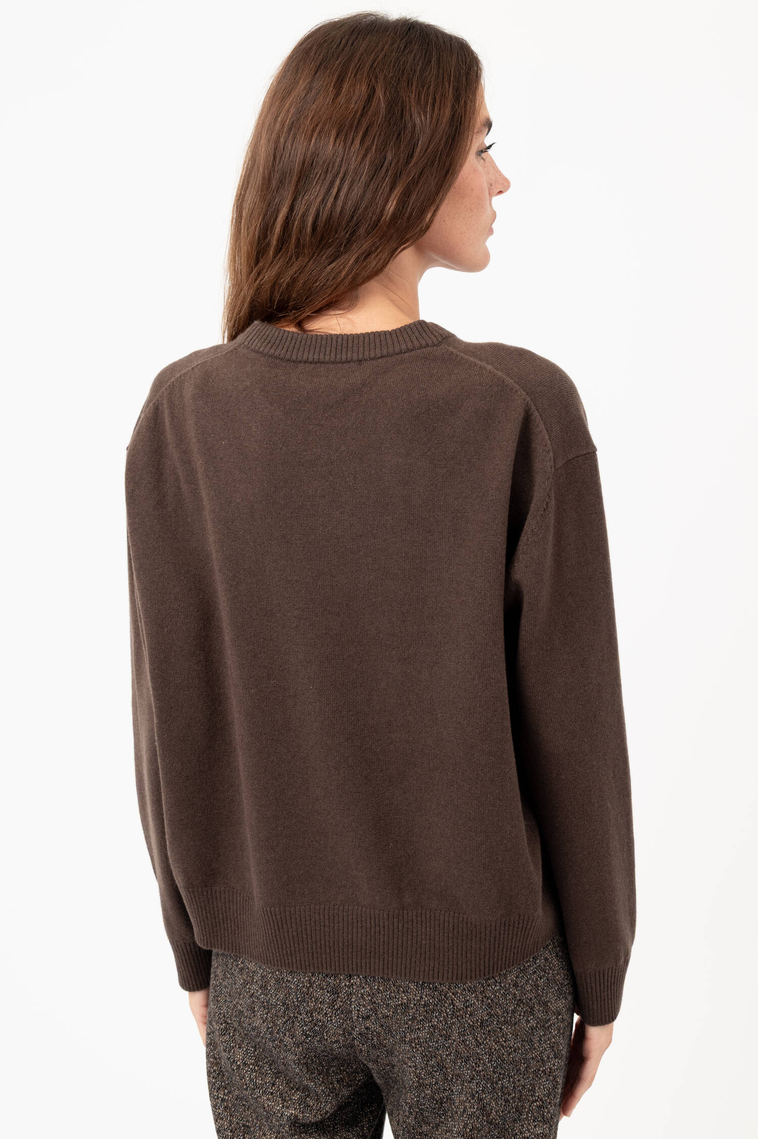 Woll-Pullover COSMOS in Braun Woll-Pullover COSMOS in Braun