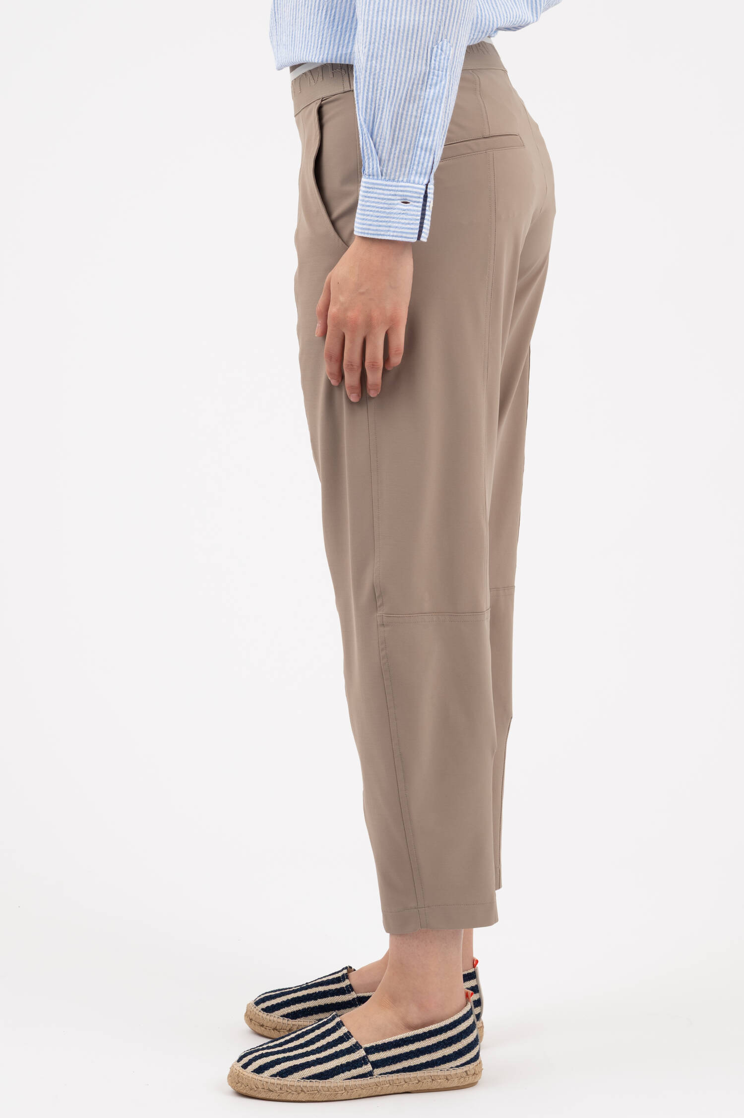 Cropped Hose EDEN in Taupe
