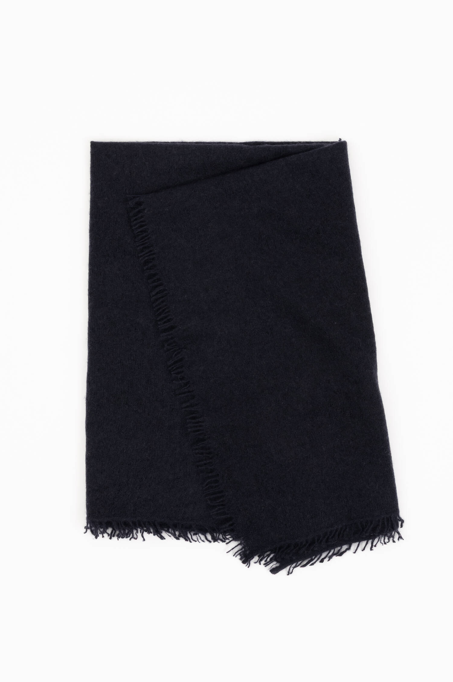 Doppelfädiger Cashmere Schal in Navy Doppelfädiger Cashmere Schal in Navy