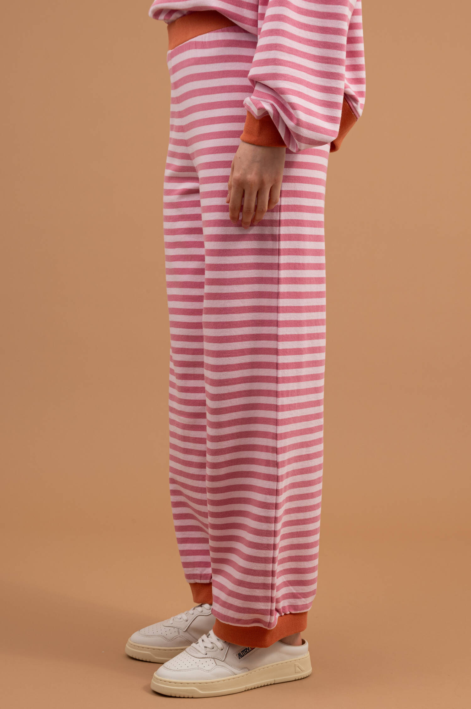 Gestreifter Sweater CHESAPEAKE in Rosa/Hibiskus