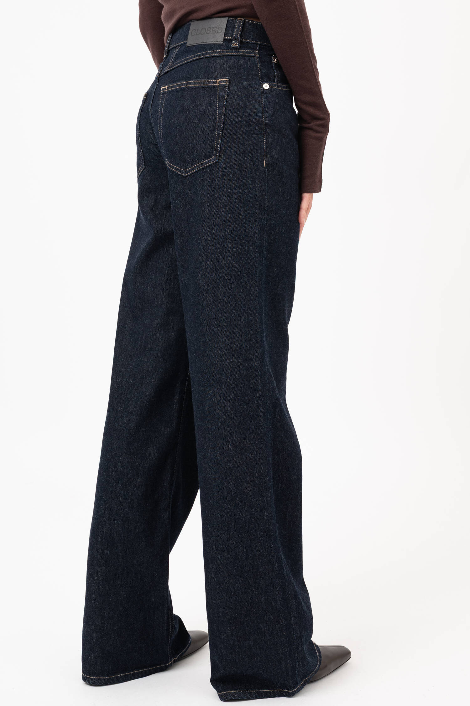 Wide-Leg-Jeans GILLAN in Dunkelblau