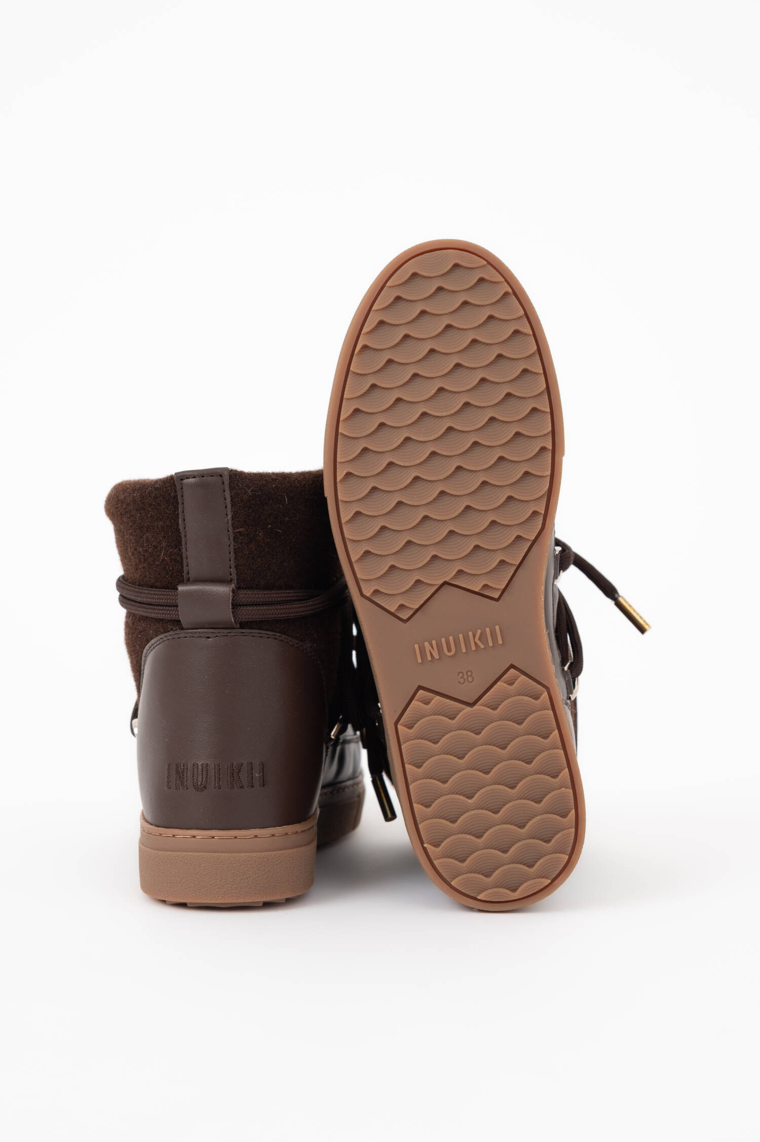 Lammfell-Winterschuhe FELT in Dunkelbraun Lammfell-Winterschuhe FELT in Dunkelbraun