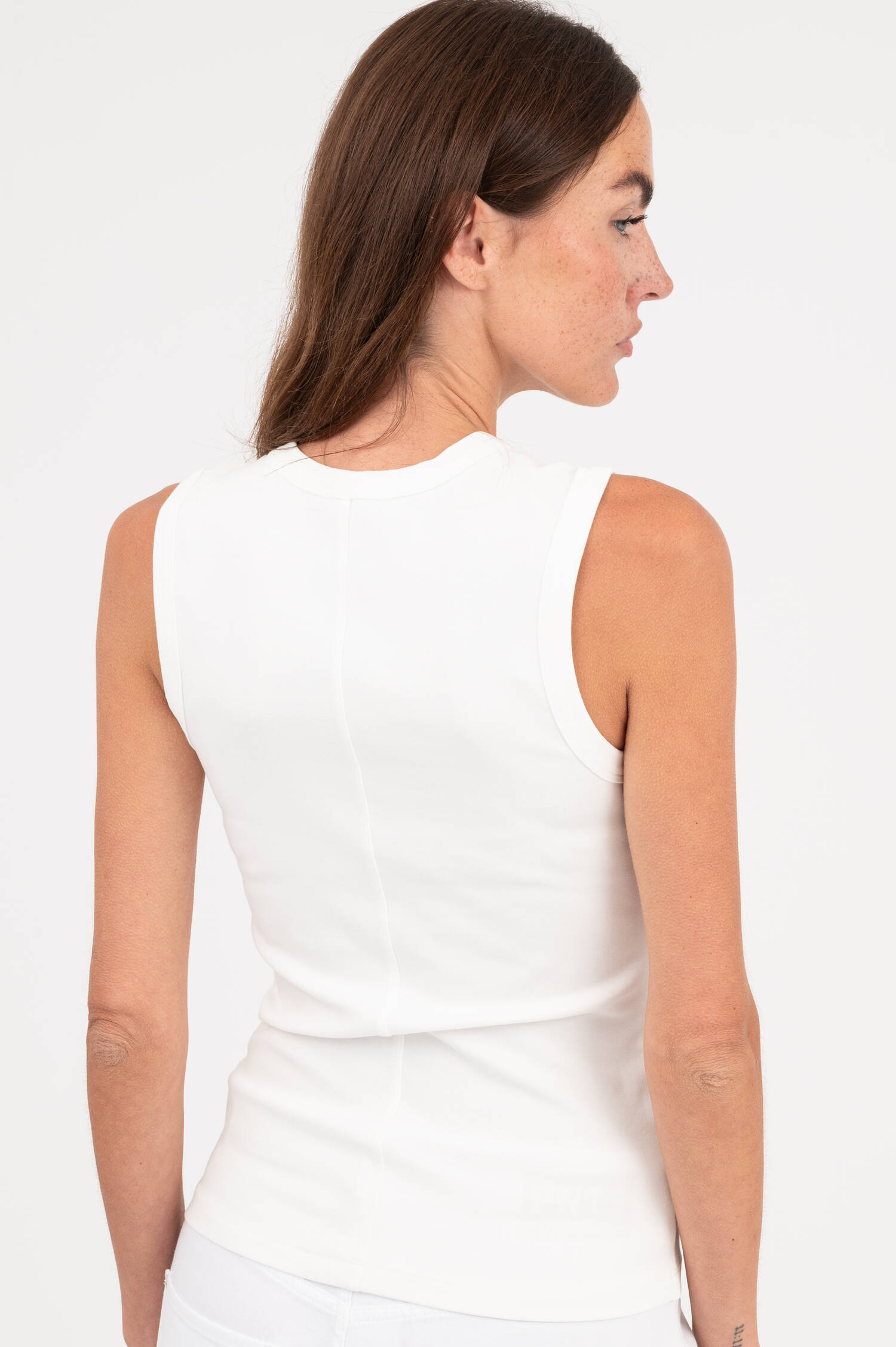 Basic Top in Weiß Basic Top in Weiß