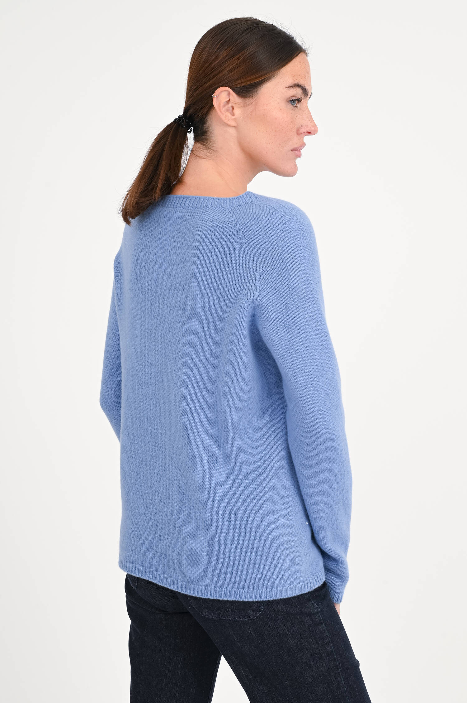 Pullover aus Woll-Cashmere-Mix in Blau