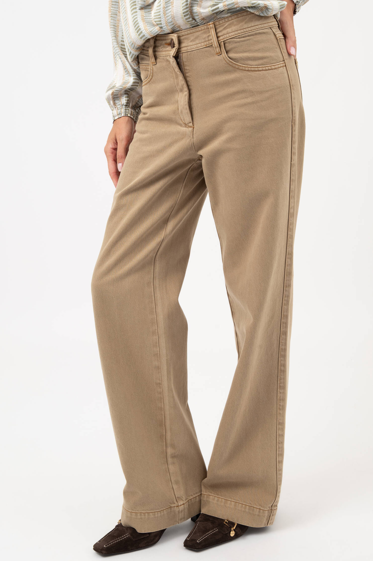 Wide-Leg-Jeans in Camel Wide-Leg-Jeans in Camel